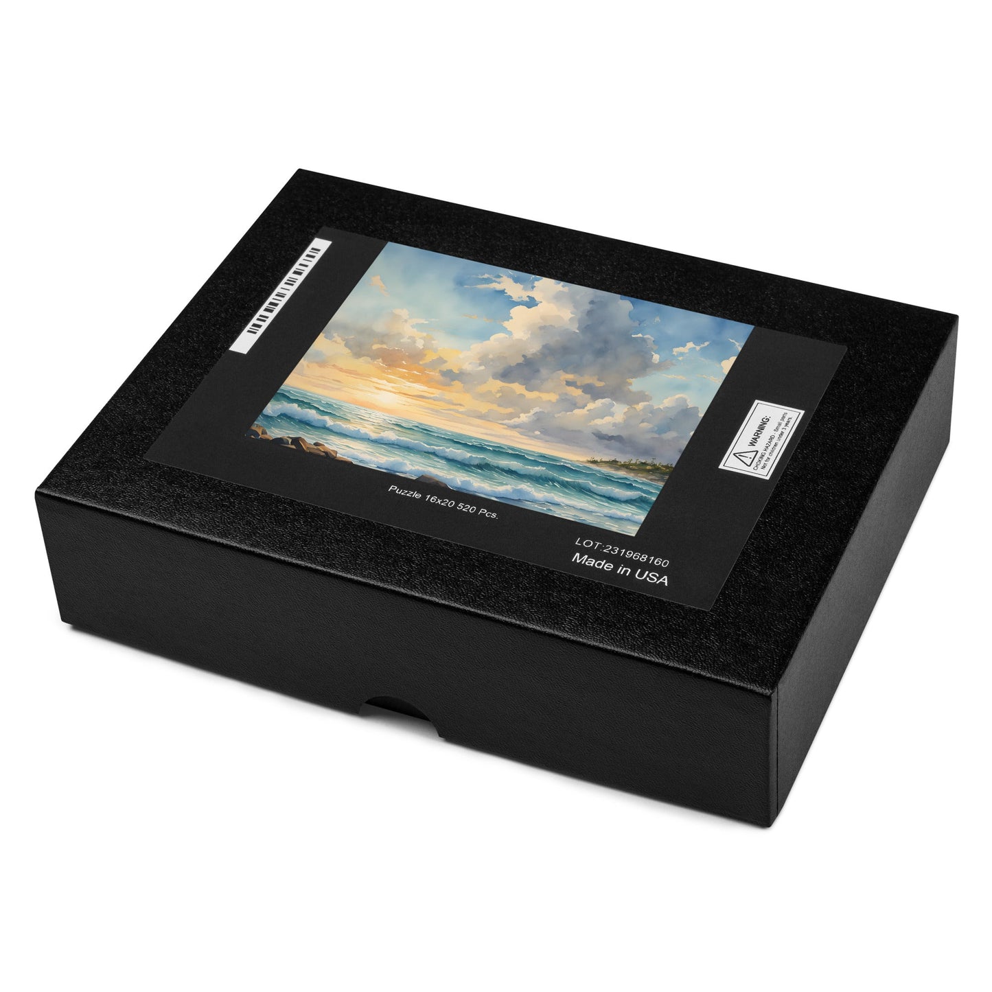 Beach Sunrise Watercolor Jigsaw Puzzle - Puzzle - Discovery Co.
