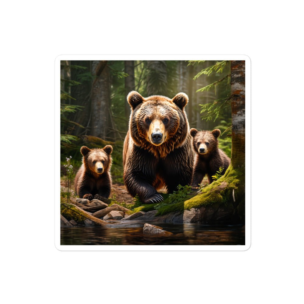 Bear Family Bubble-free stickers - Stickers - Discovery Co.