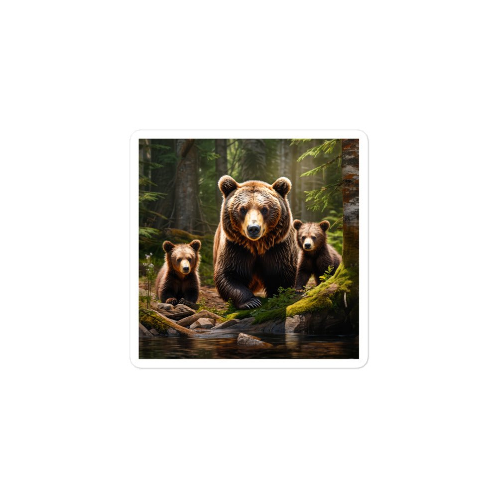 Bear Family Bubble-free stickers - Stickers - Discovery Co.