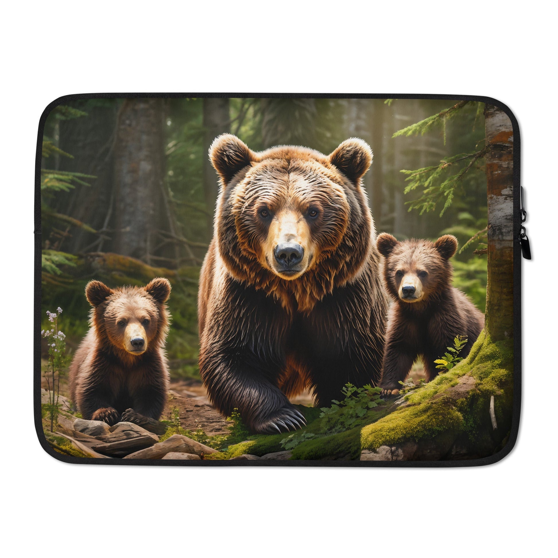 Bear Family Laptop Sleeve - Laptop Cases - Discovery Co.