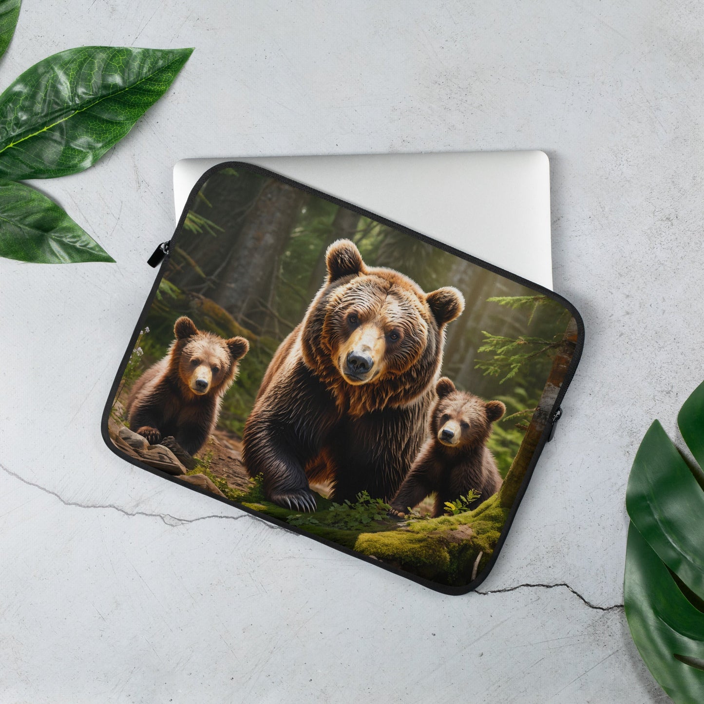 Bear Family Laptop Sleeve - Laptop Cases - Discovery Co.