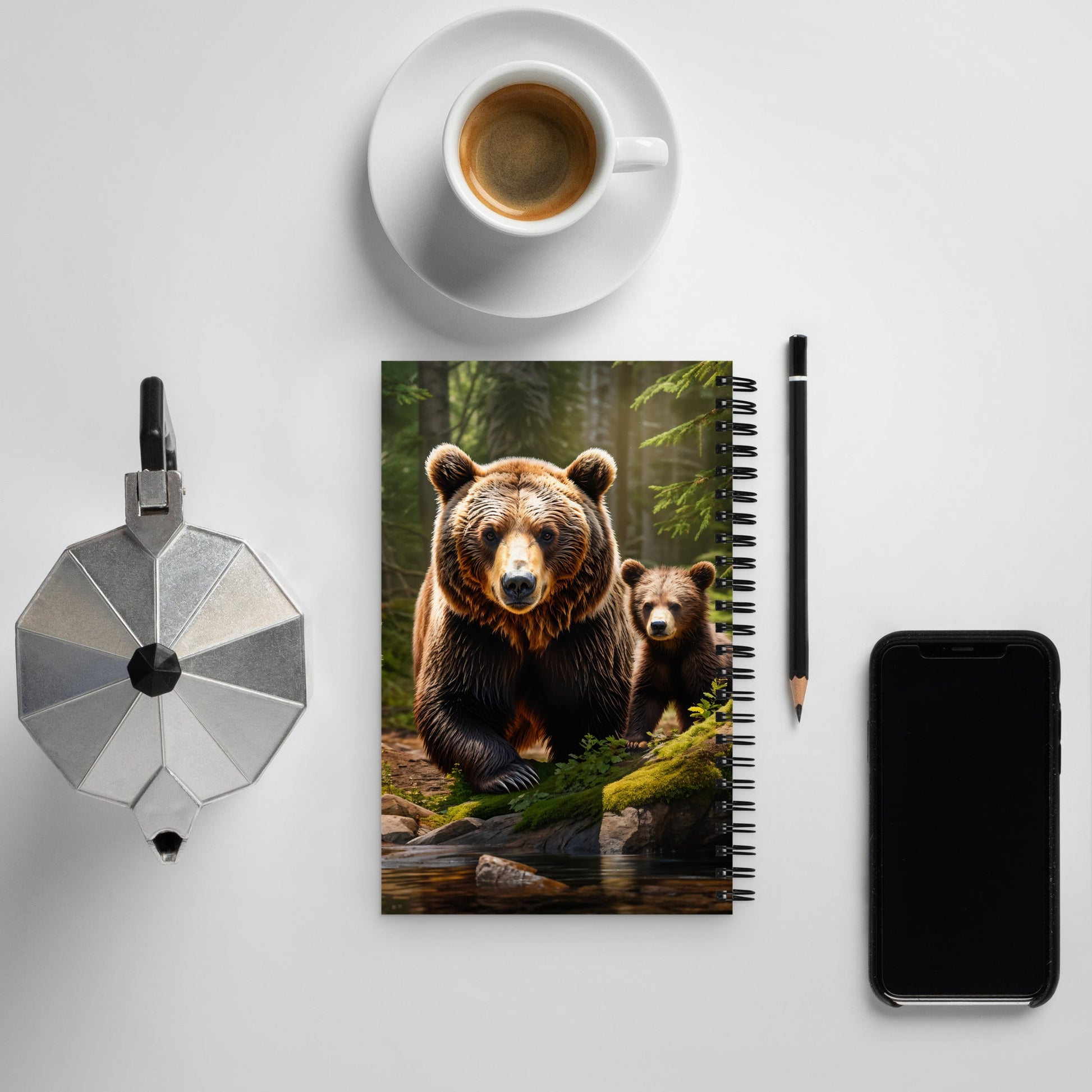 Bear Family Spiral Notebook - Spiral Notebooks - Discovery Co.