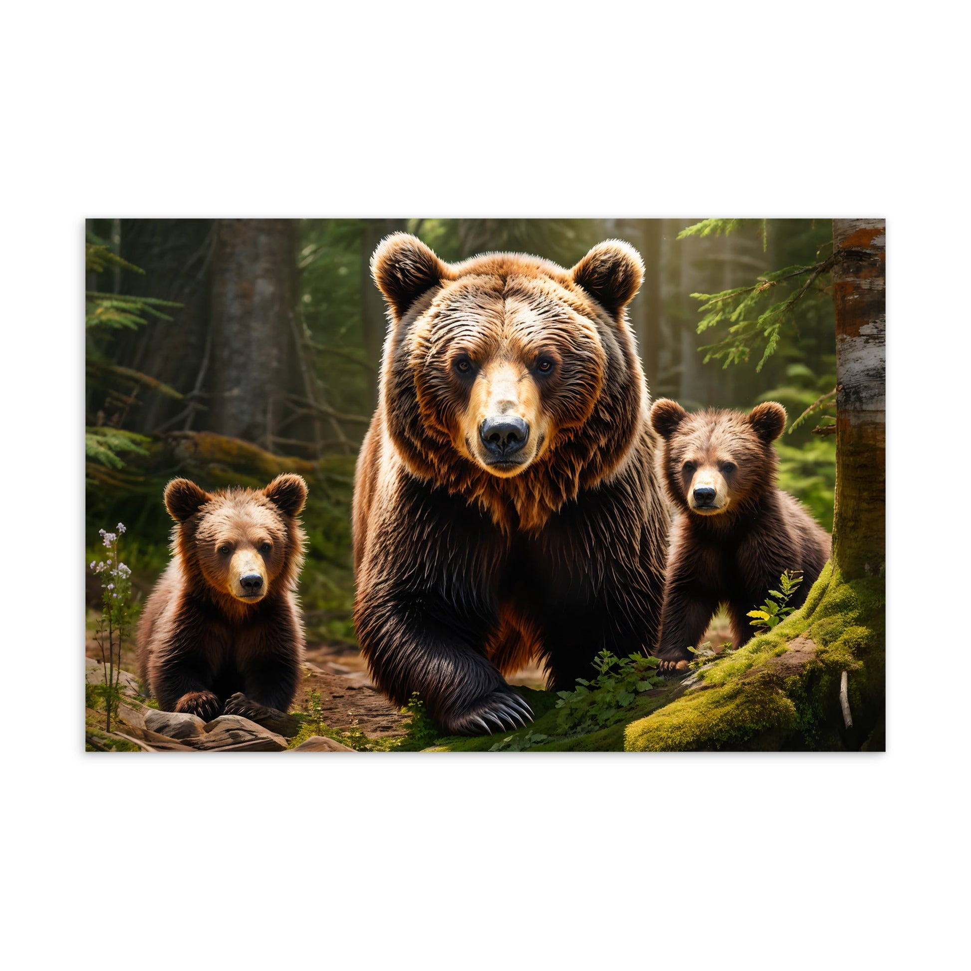 Bear Family Standard Postcard - Post Cards - Discovery Co.