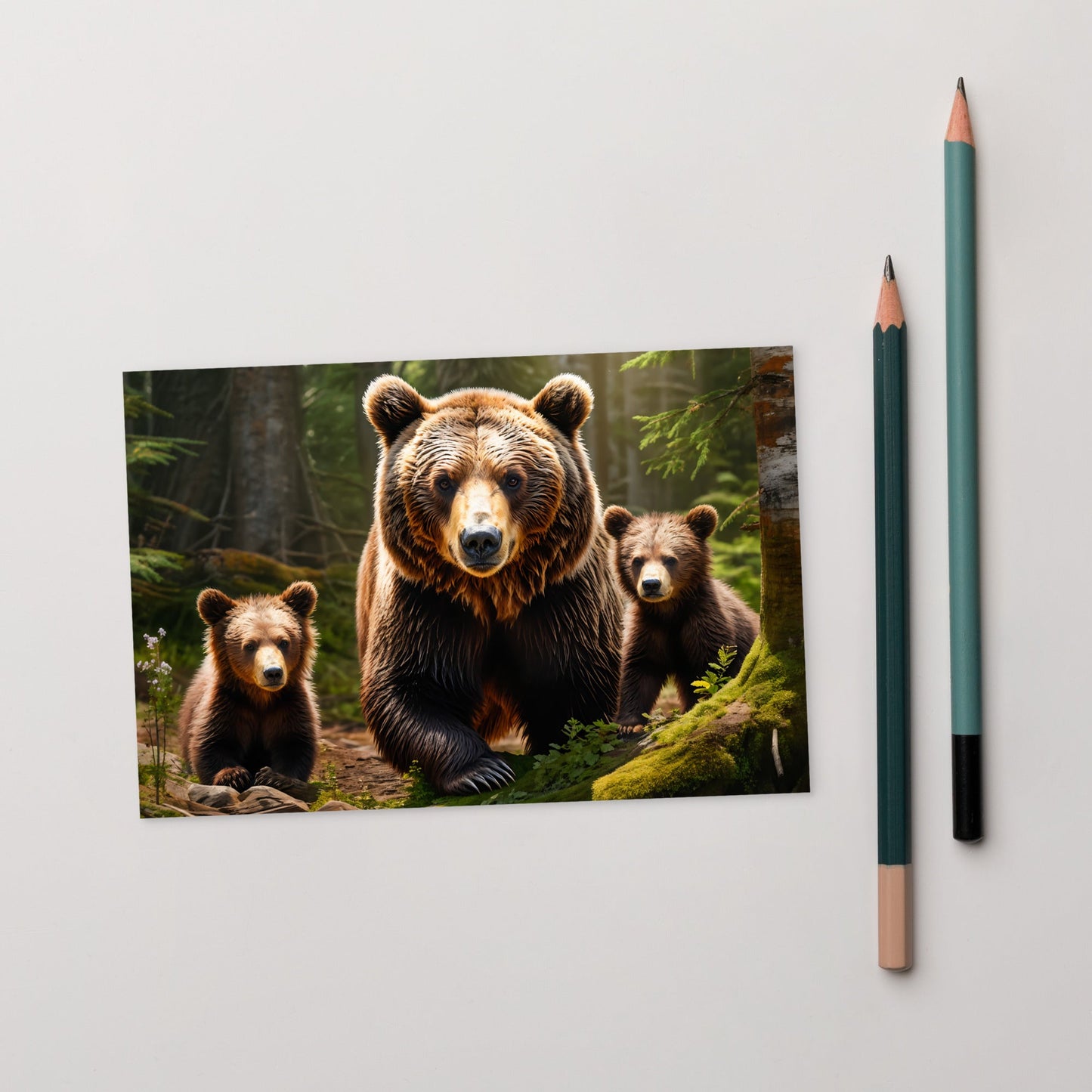 Bear Family Standard Postcard - Post Cards - Discovery Co.