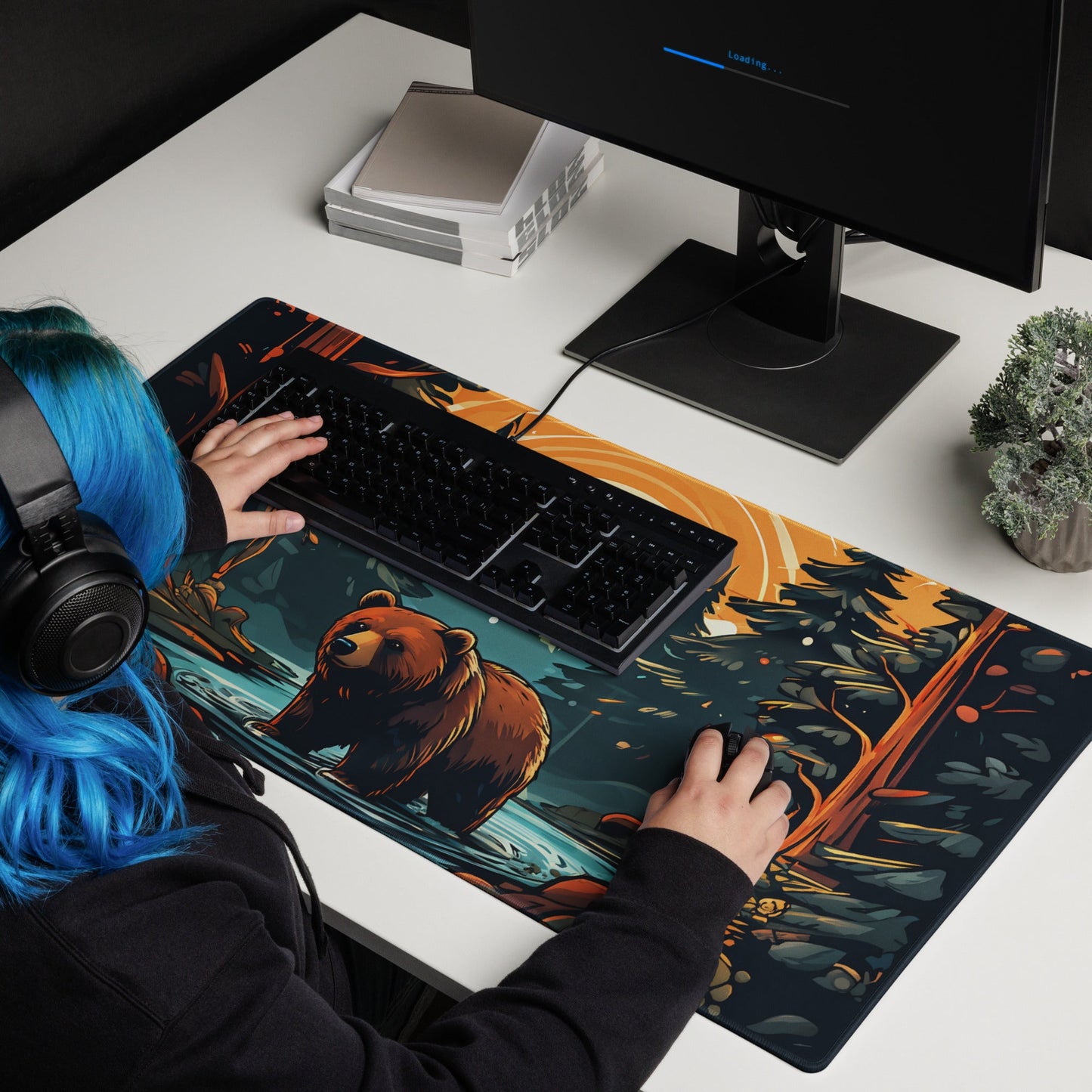 Bear In The Forest Gaming Mouse Pad - Mouse Pads - Discovery Co.