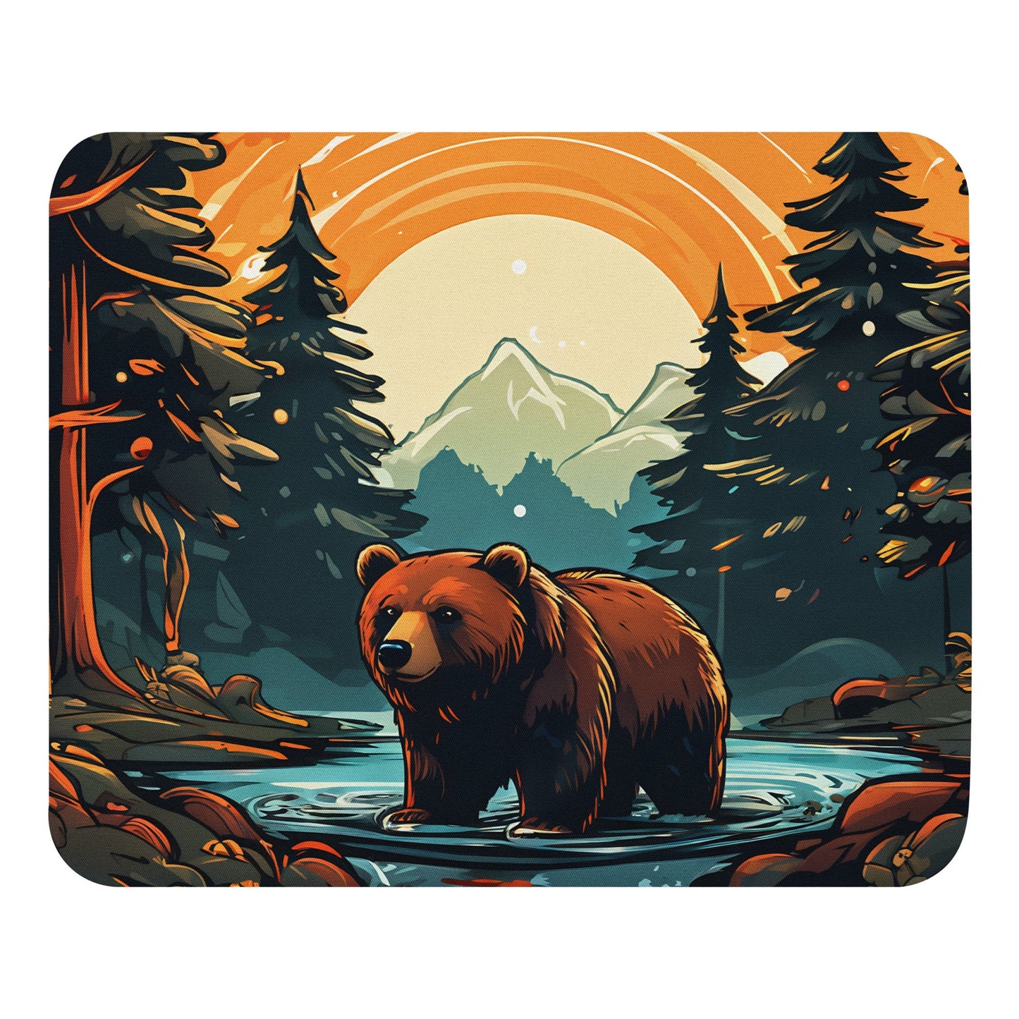 Bear In The Forest Mouse Pad - Mouse Pads - Discovery Co.