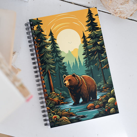 Bear In The Forest Spiral Notebook - Spiral Notebooks - Discovery Co.