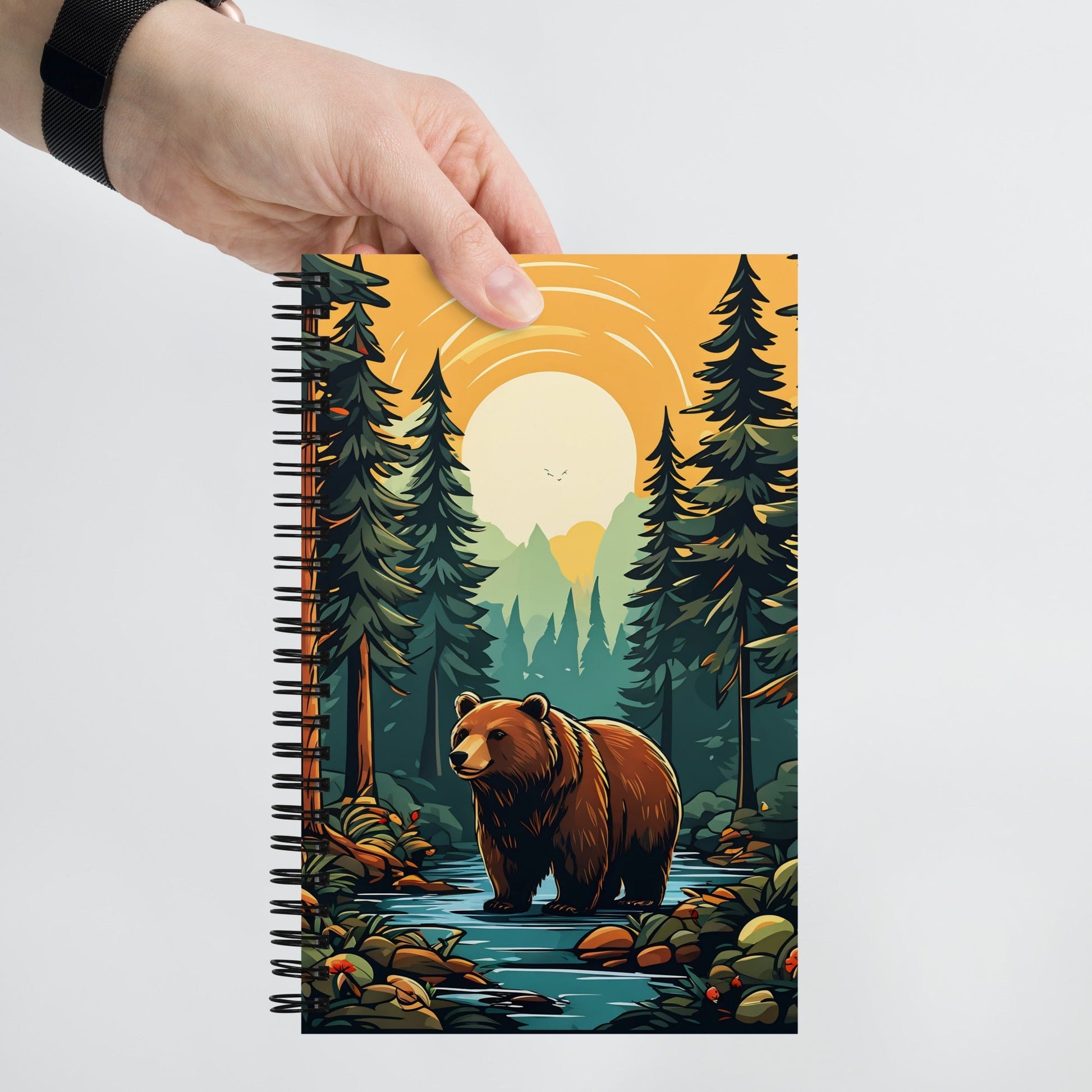 Bear In The Forest Spiral Notebook - Spiral Notebooks - Discovery Co.