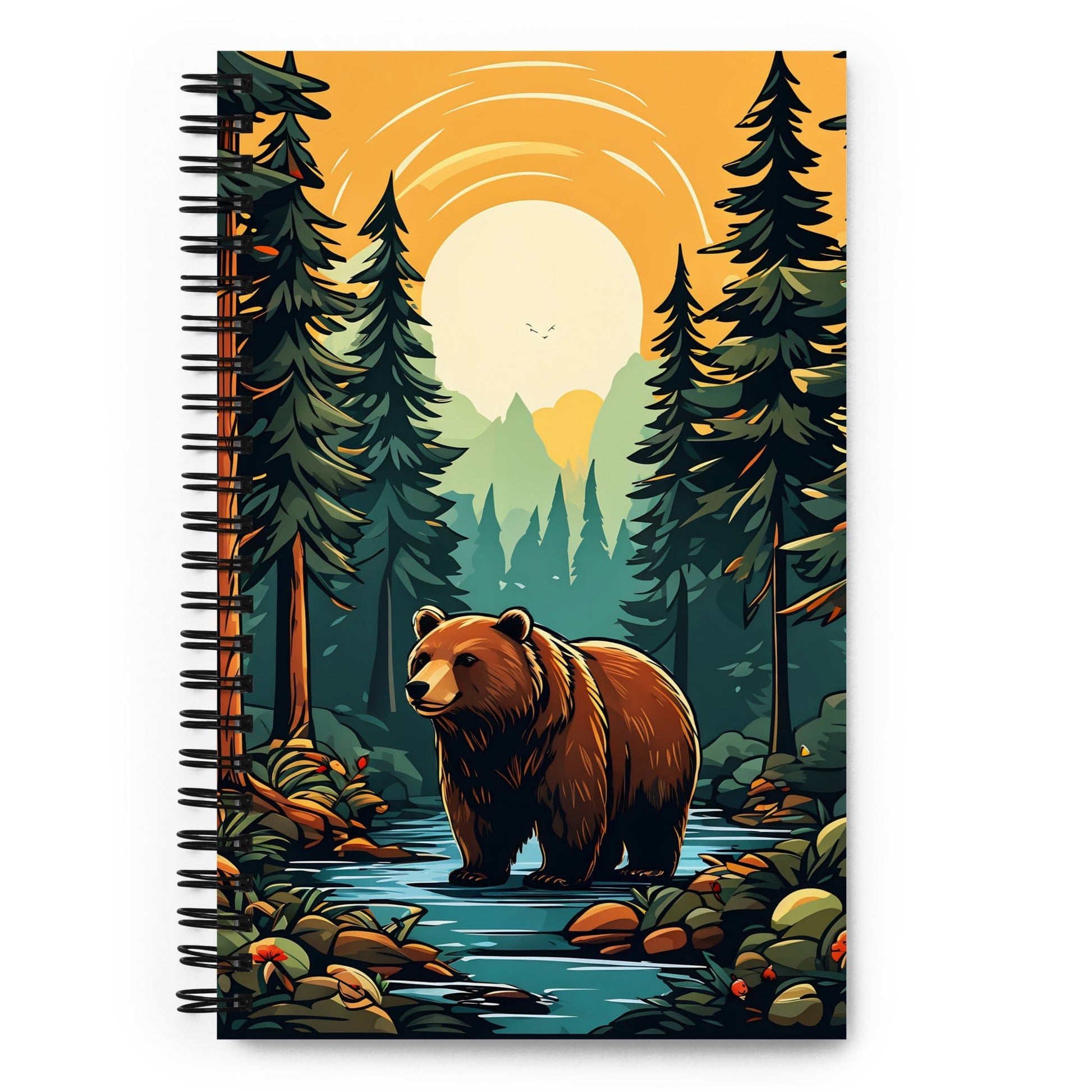 Bear In The Forest Spiral Notebook - Spiral Notebooks - Discovery Co.