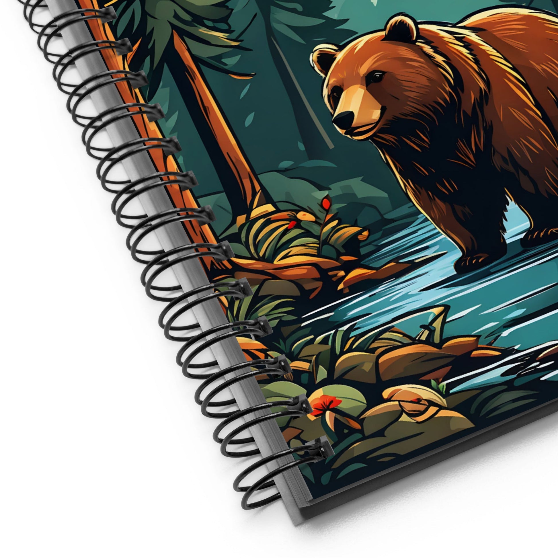 Bear In The Forest Spiral Notebook - Spiral Notebooks - Discovery Co.