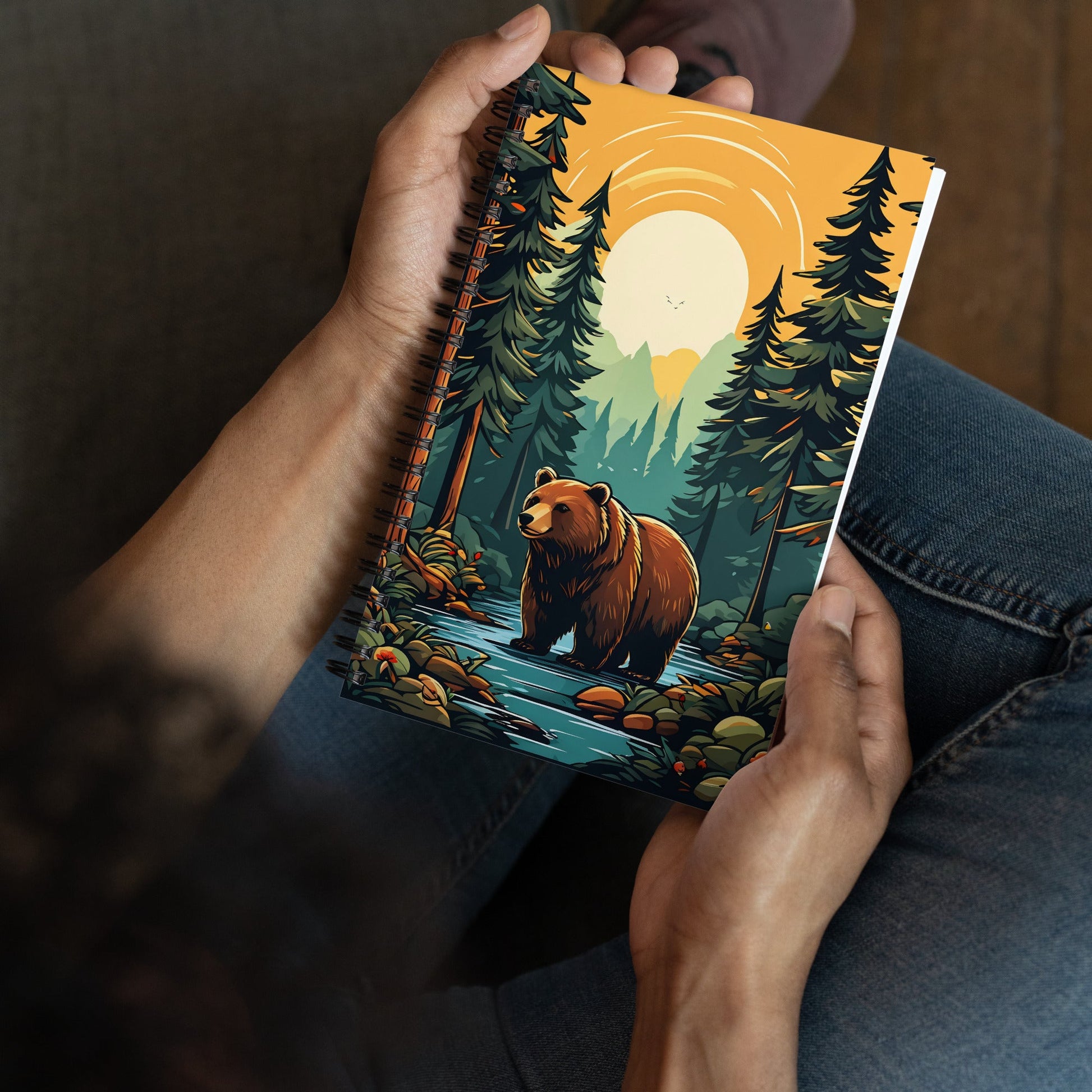 Bear In The Forest Spiral Notebook - Spiral Notebooks - Discovery Co.