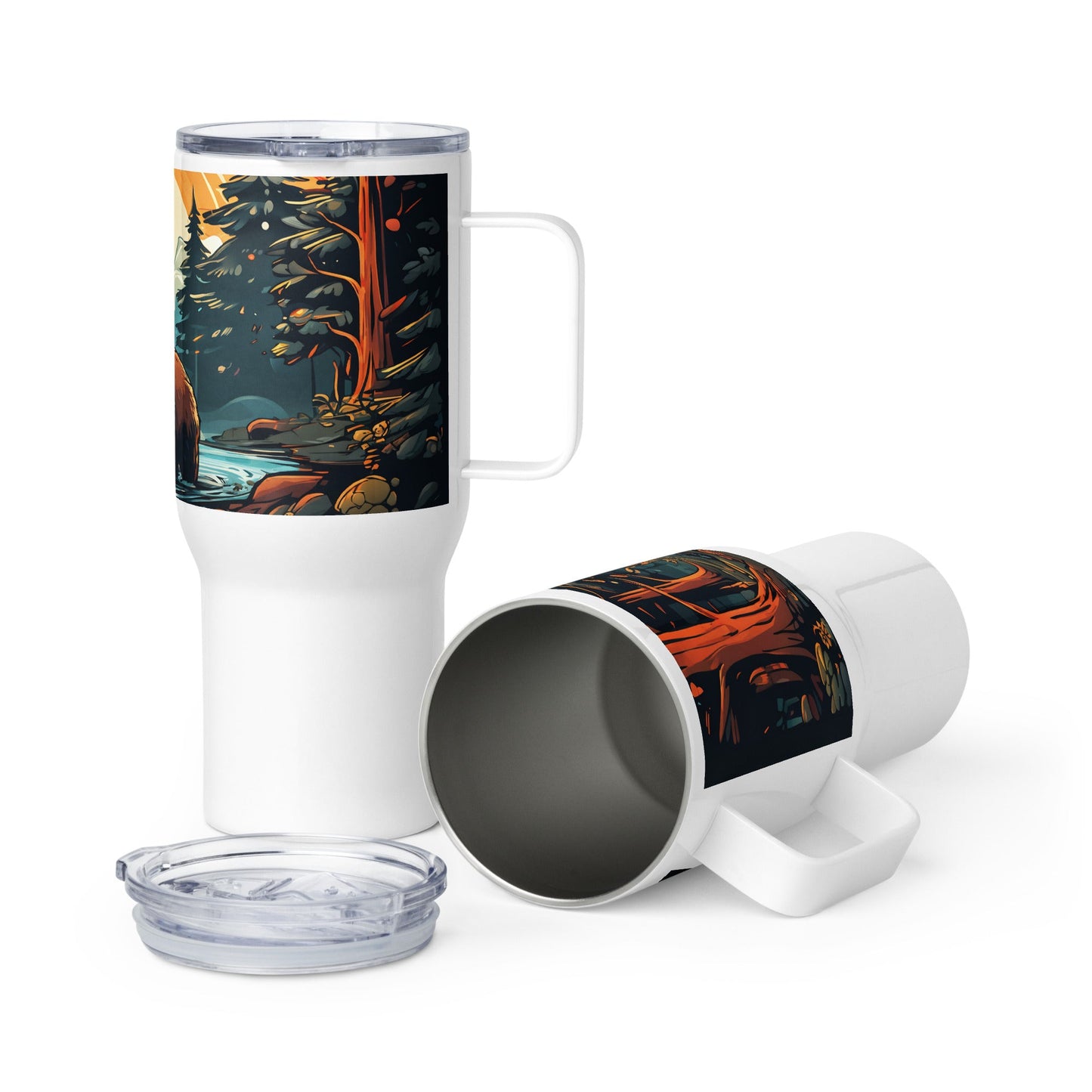 Bear In The Forest Stainless Steel Travel Mug - Travel Mug - Discovery Co.