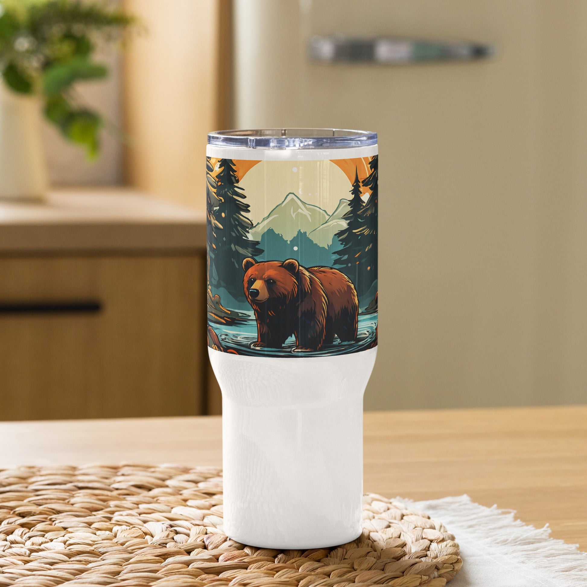 Bear In The Forest Stainless Steel Travel Mug - Travel Mug - Discovery Co.