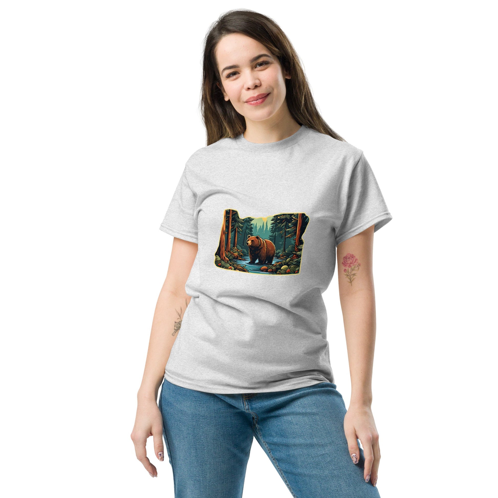 Bear In The Forest Women's Classic Tee - Women's Shirts - Discovery Co.