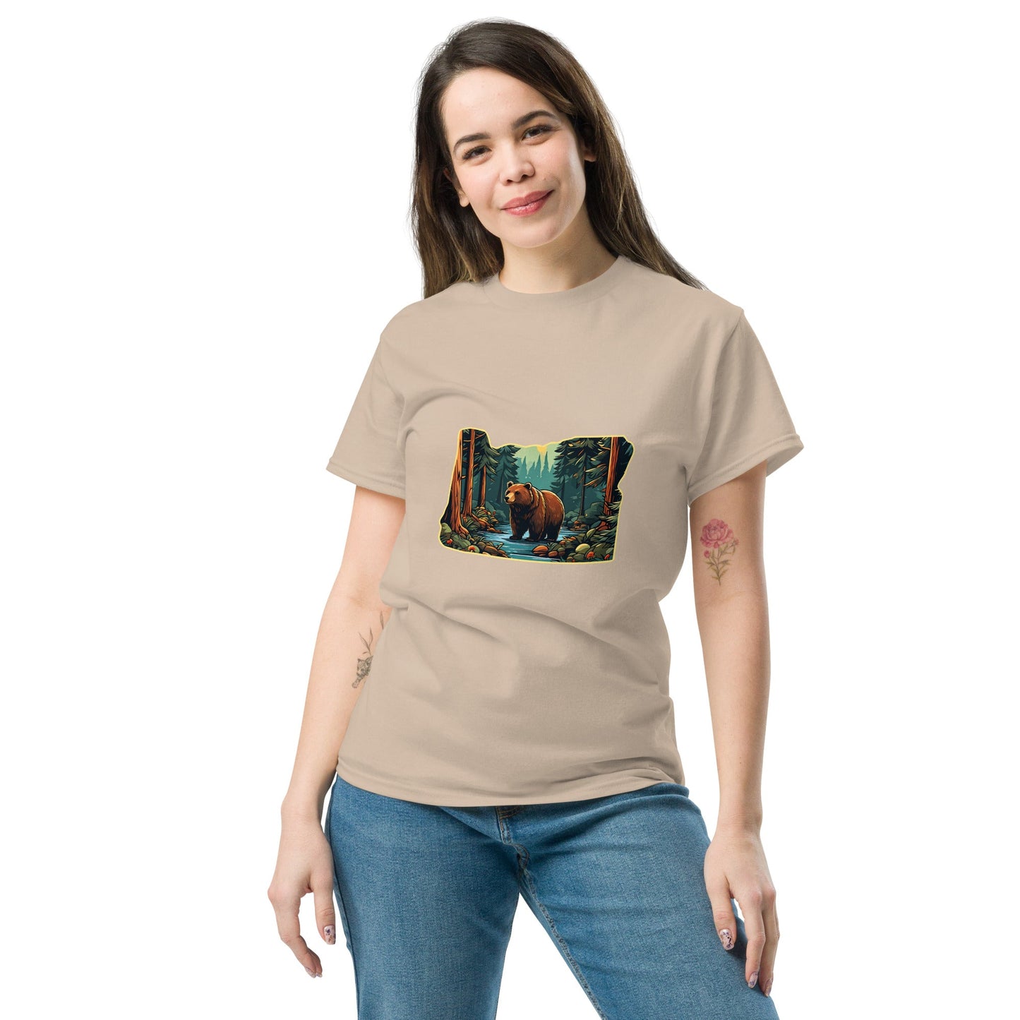 Bear In The Forest Women's Classic Tee - Women's Shirts - Discovery Co.