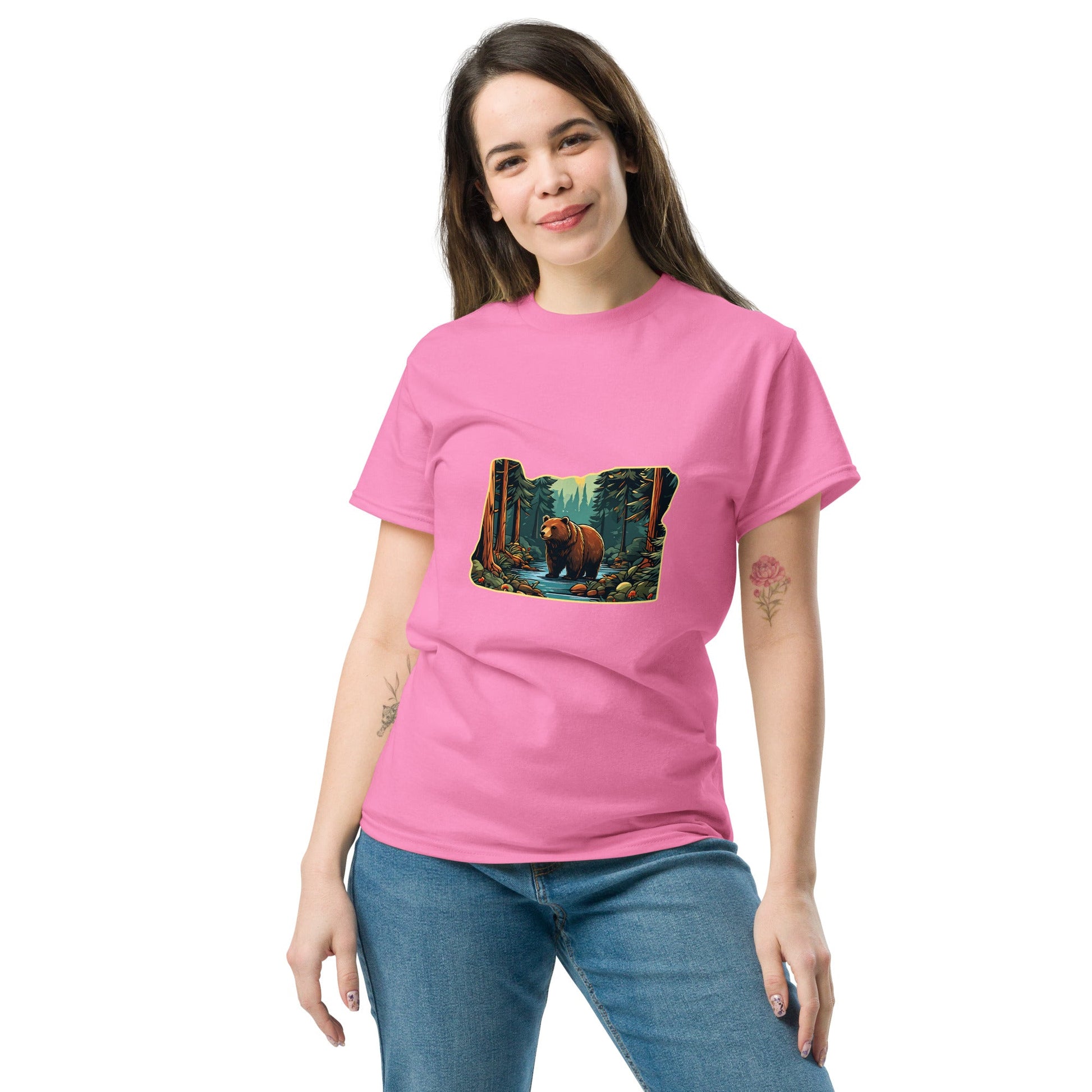 Bear In The Forest Women's Classic Tee - Women's Shirts - Discovery Co.