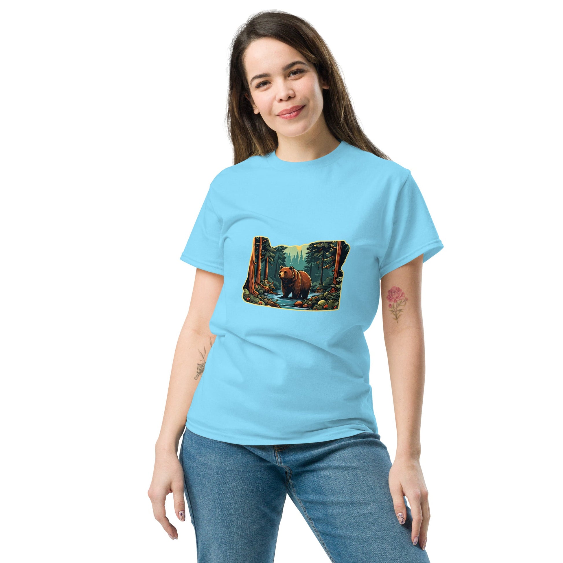 Bear In The Forest Women's Classic Tee - Women's Shirts - Discovery Co.