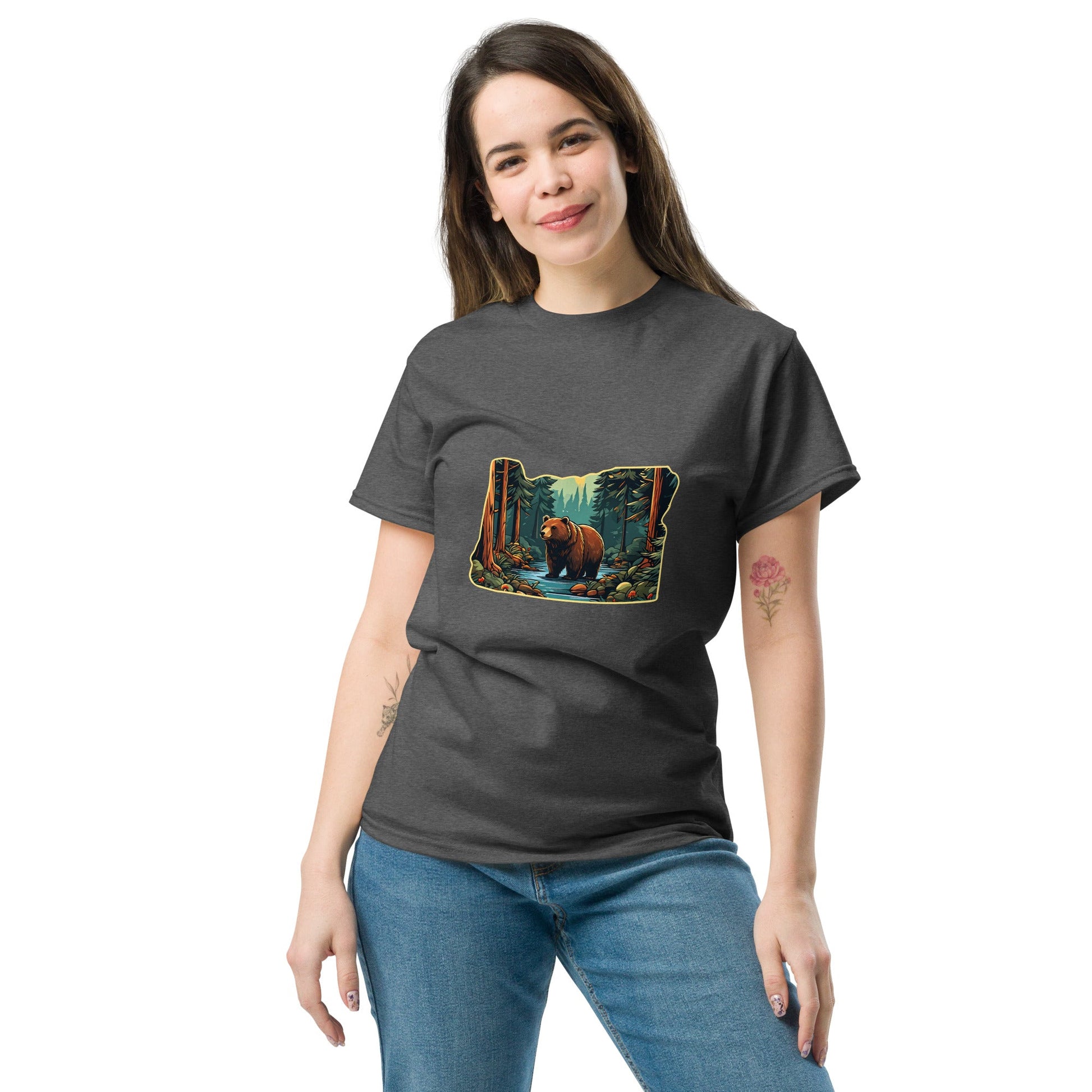 Bear In The Forest Women's Classic Tee - Women's Shirts - Discovery Co.