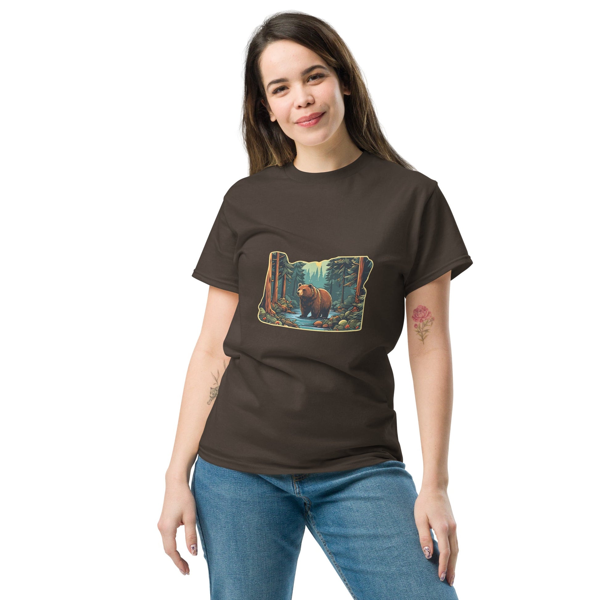 Bear In The Forest Women's Classic Tee - Women's Shirts - Discovery Co.