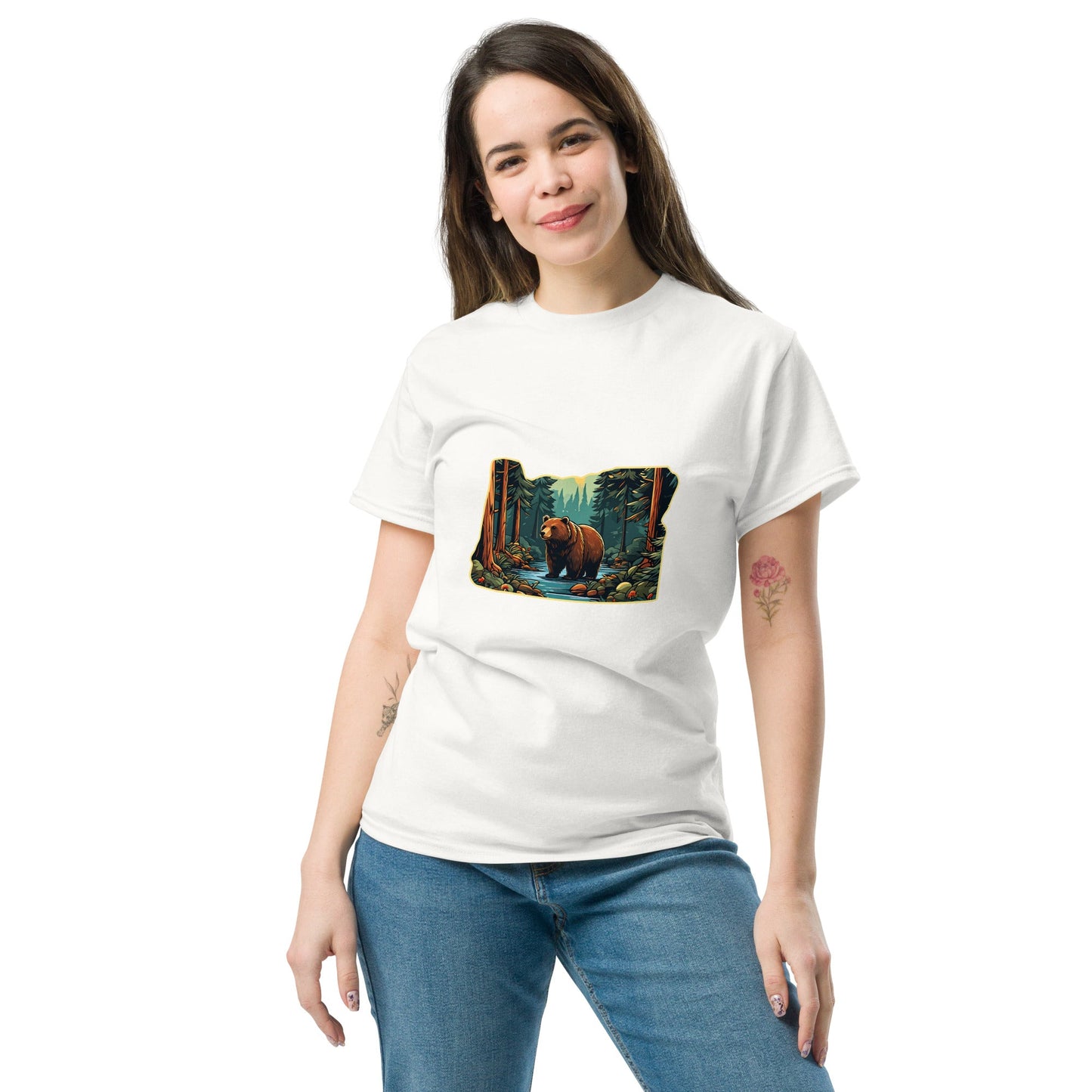 Bear In The Forest Women's Classic Tee - Women's Shirts - Discovery Co.