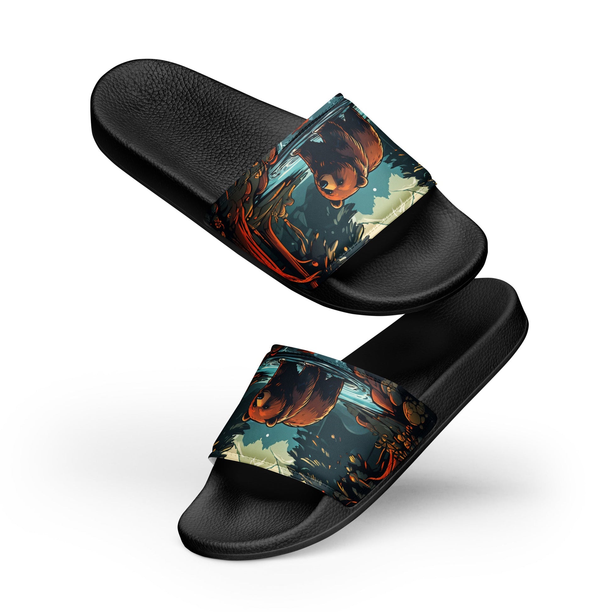 Bear In The Forest Women's Slides - Footwear - Discovery Co.