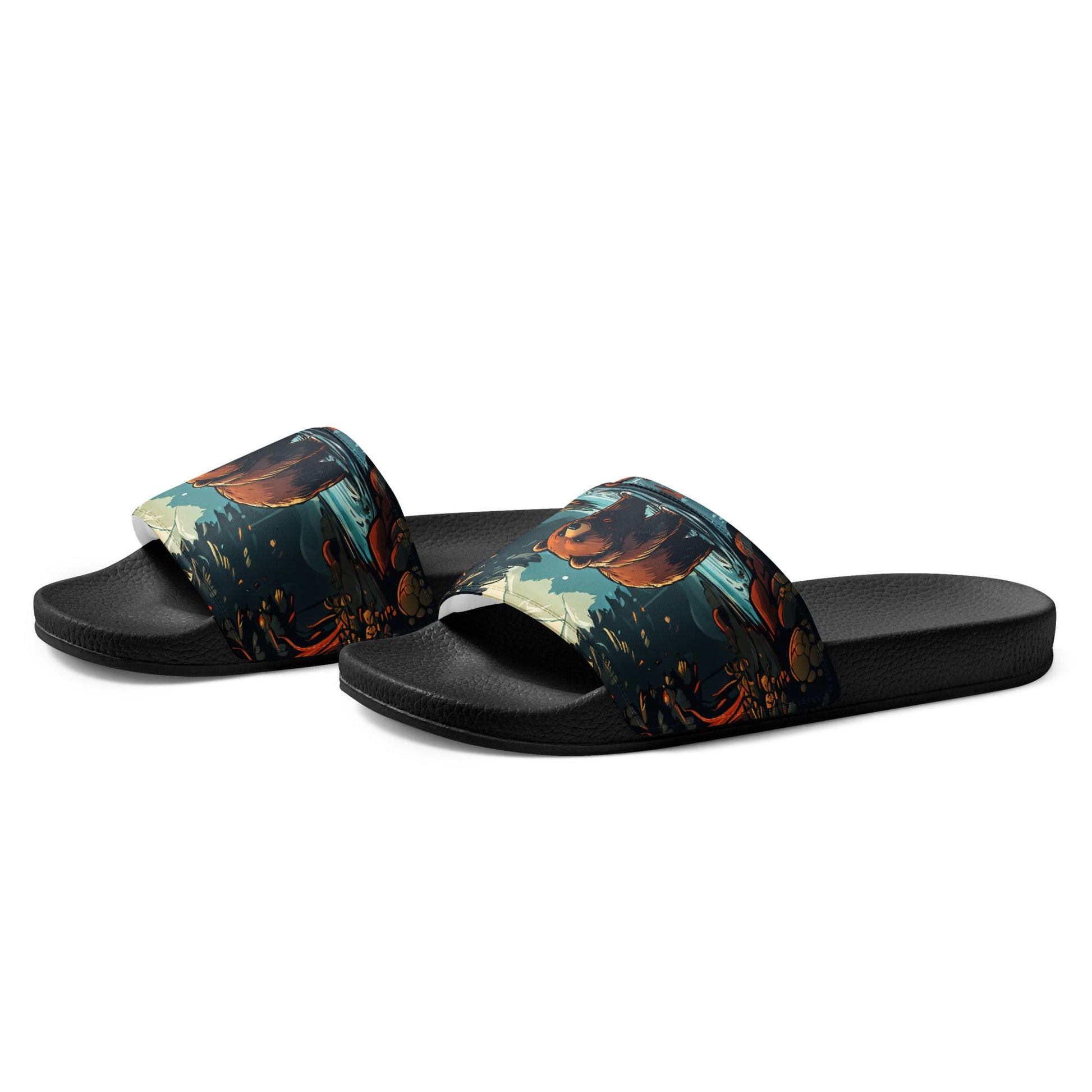 Bear In The Forest Women's Slides - Footwear - Discovery Co.