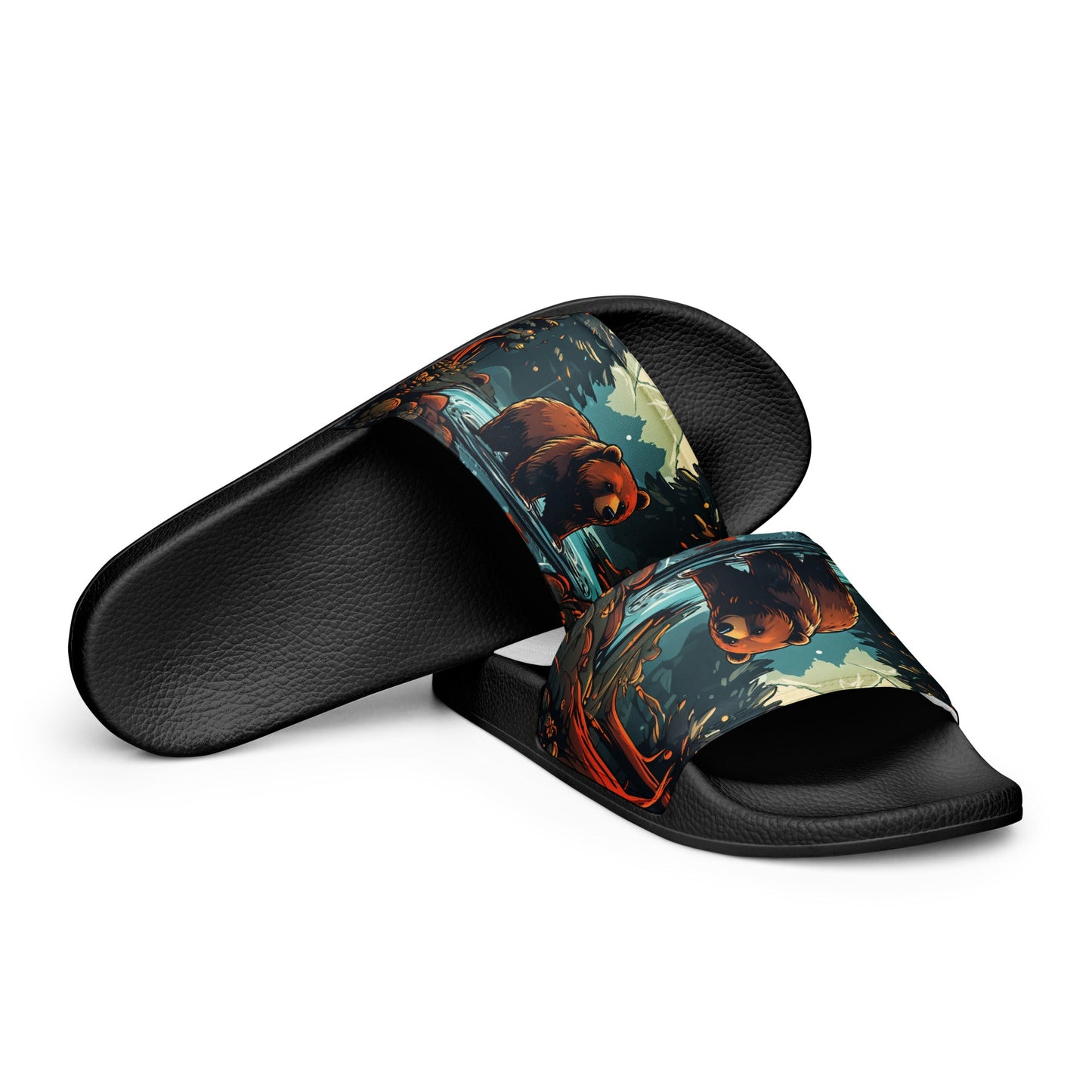 Bear In The Forest Women's Slides - Footwear - Discovery Co.