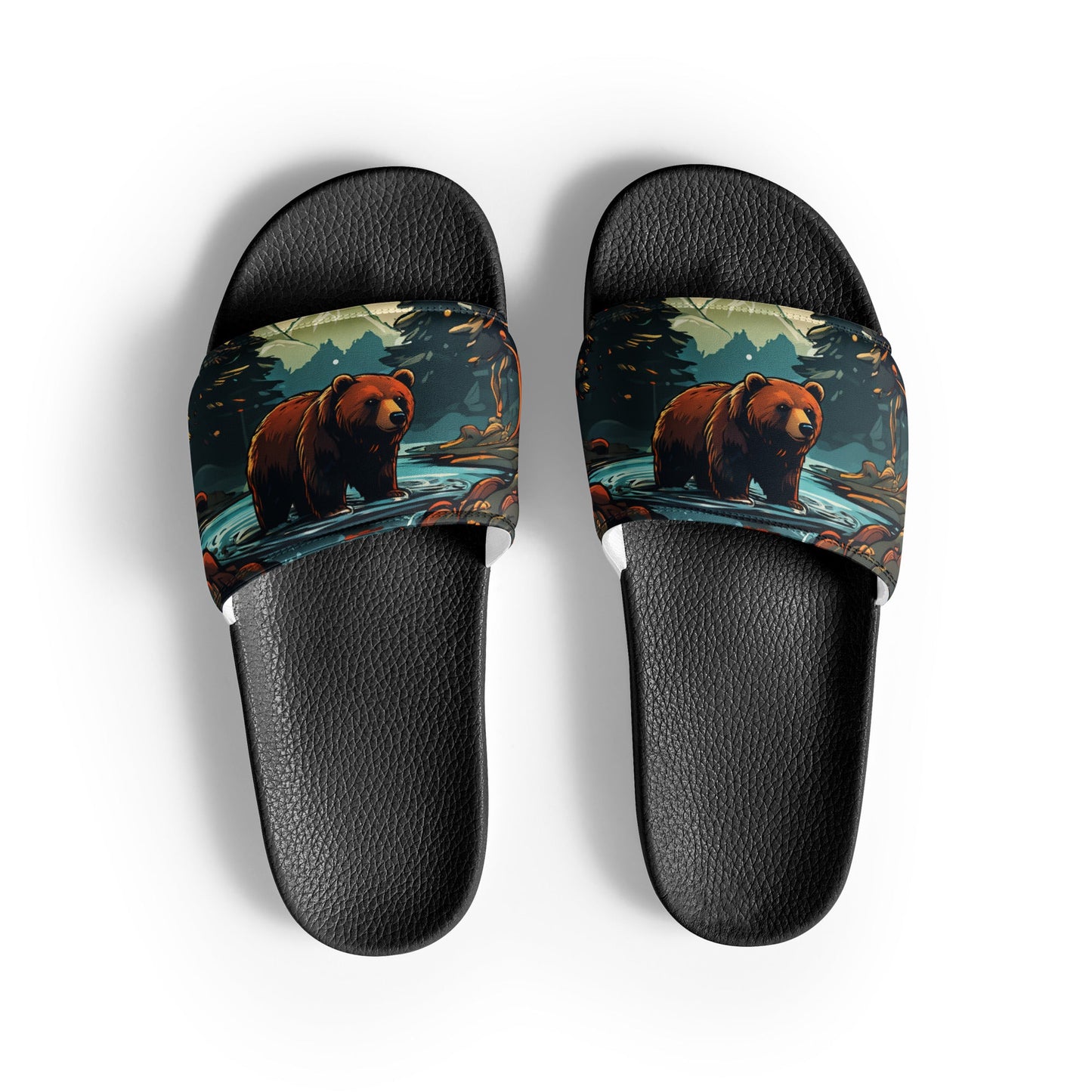 Bear In The Forest Women's Slides - Footwear - Discovery Co.