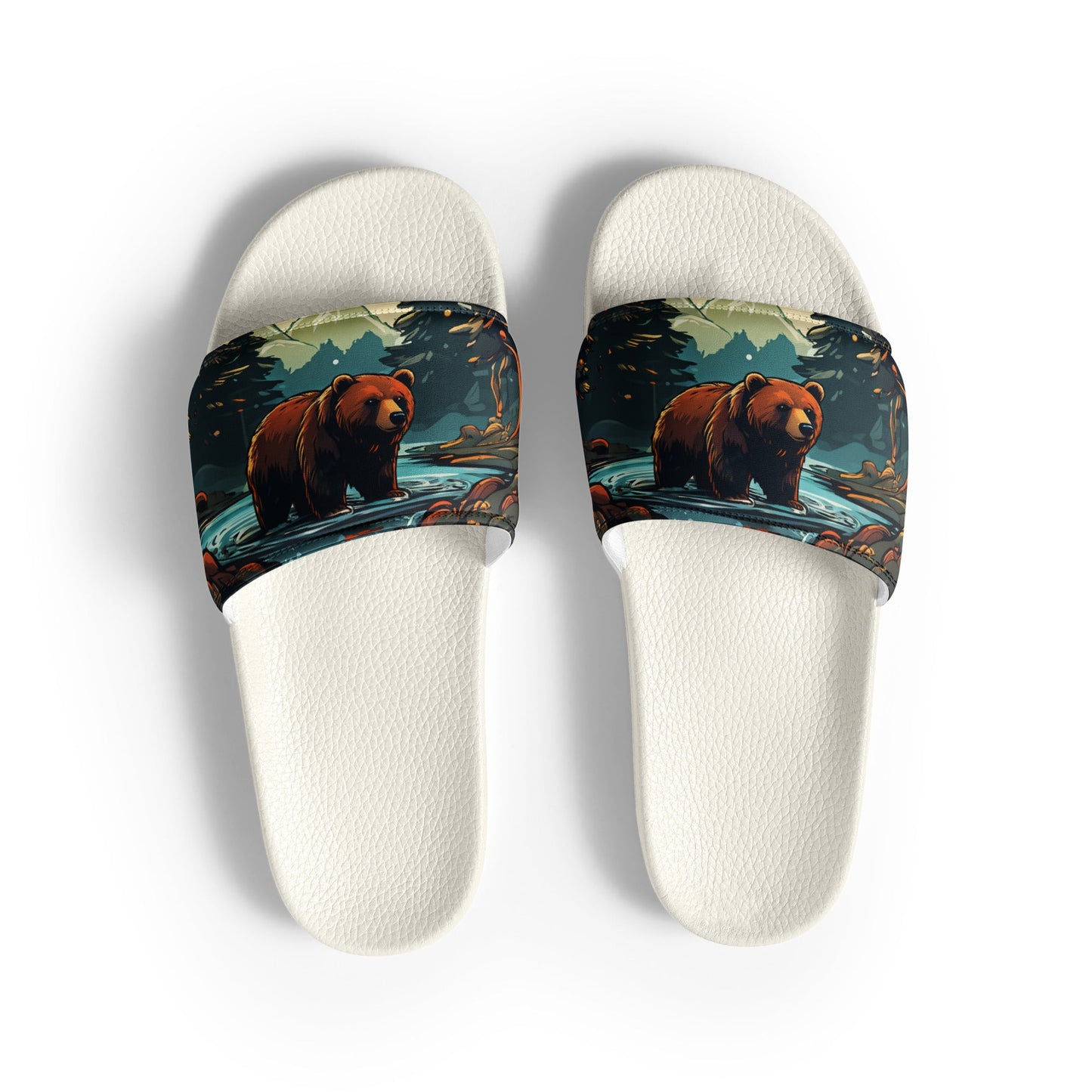 Bear In The Forest Women's Slides - Footwear - Discovery Co.