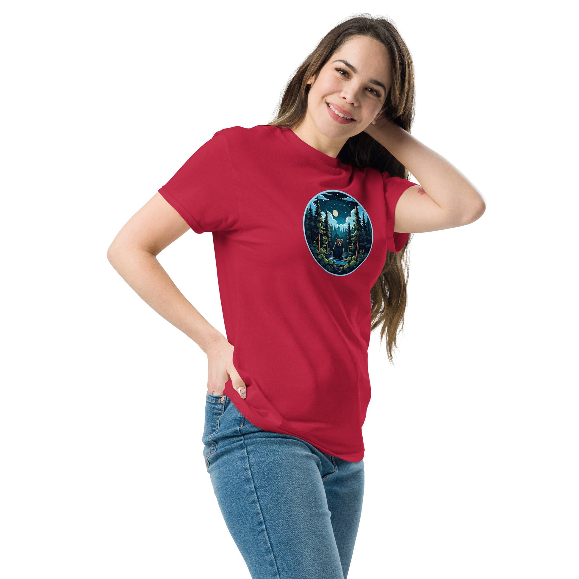 Bear In The River Women's (Unisex) Classic Tee - Women's Shirts - Discovery Co.