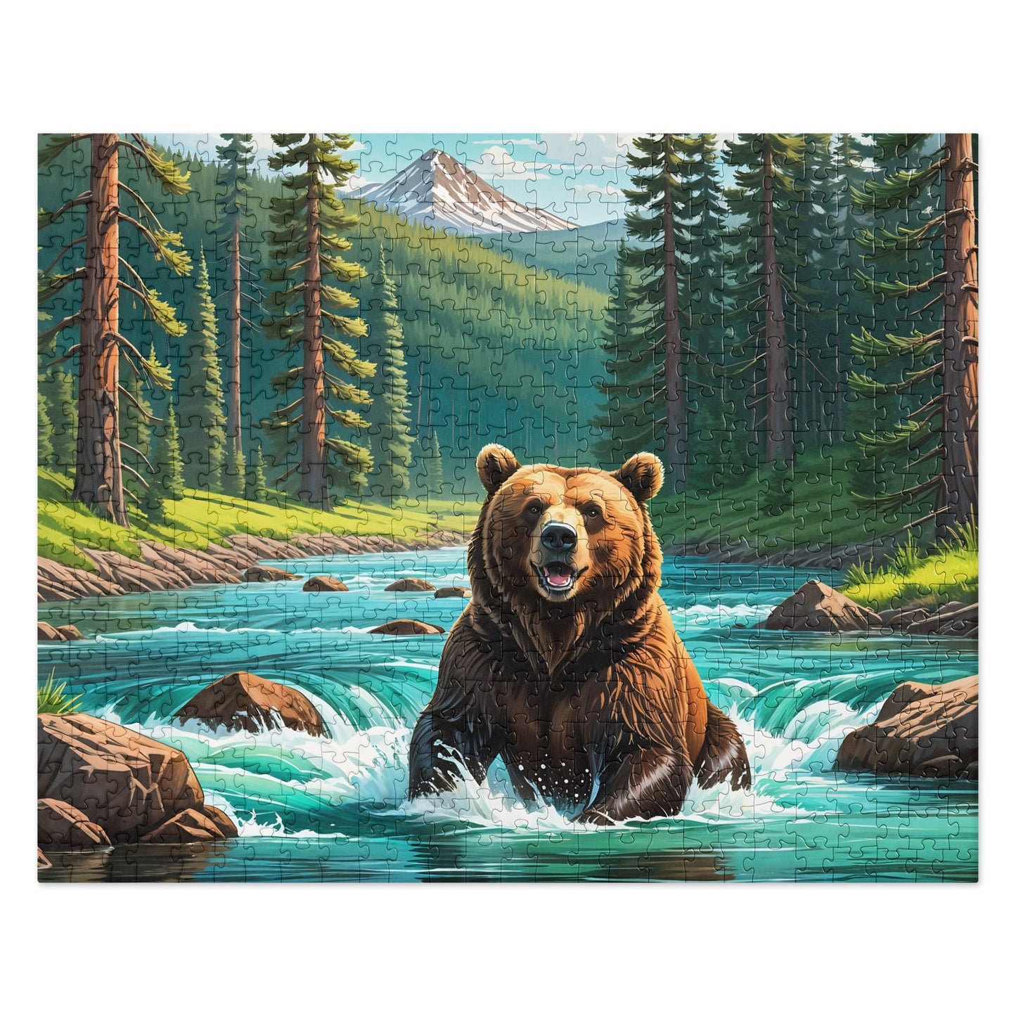 Bear Sitting In The River Jigsaw Puzzle - Puzzle - Discovery Co.