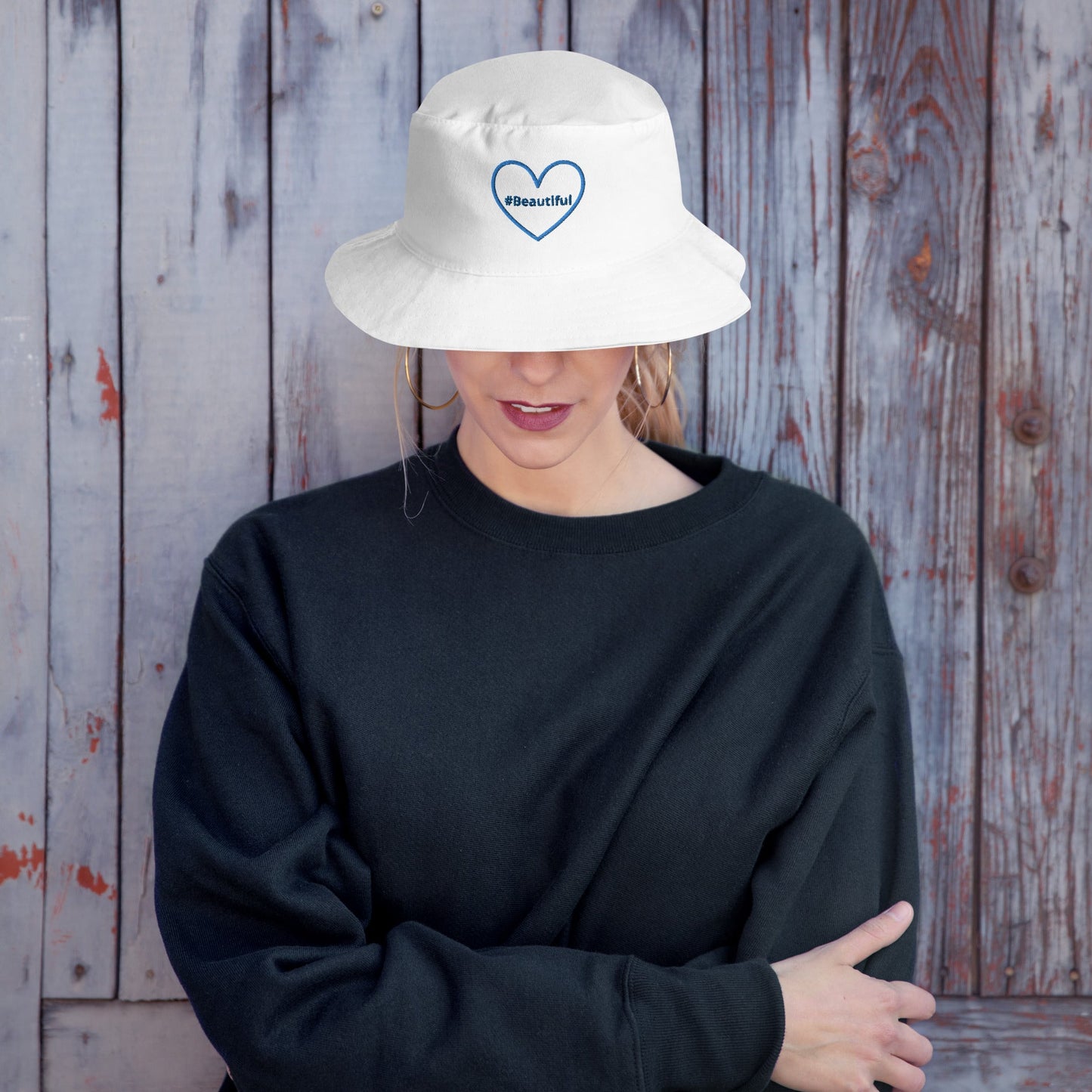 #Beautiful Blue Heart Bucket Hat - Hats - Discovery Co.