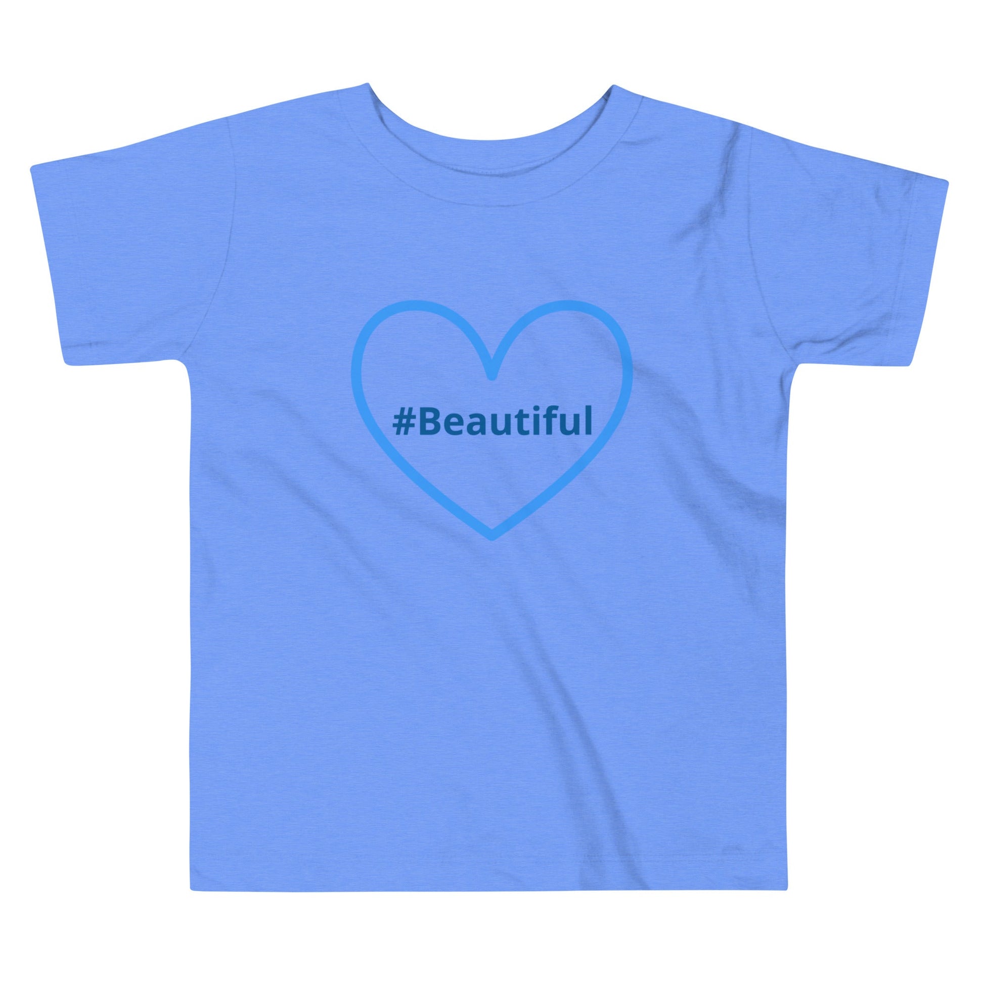 #Beautiful Blue Heart Toddler Short Sleeve Tee - Baby & Toddler Apparel - Discovery Co.