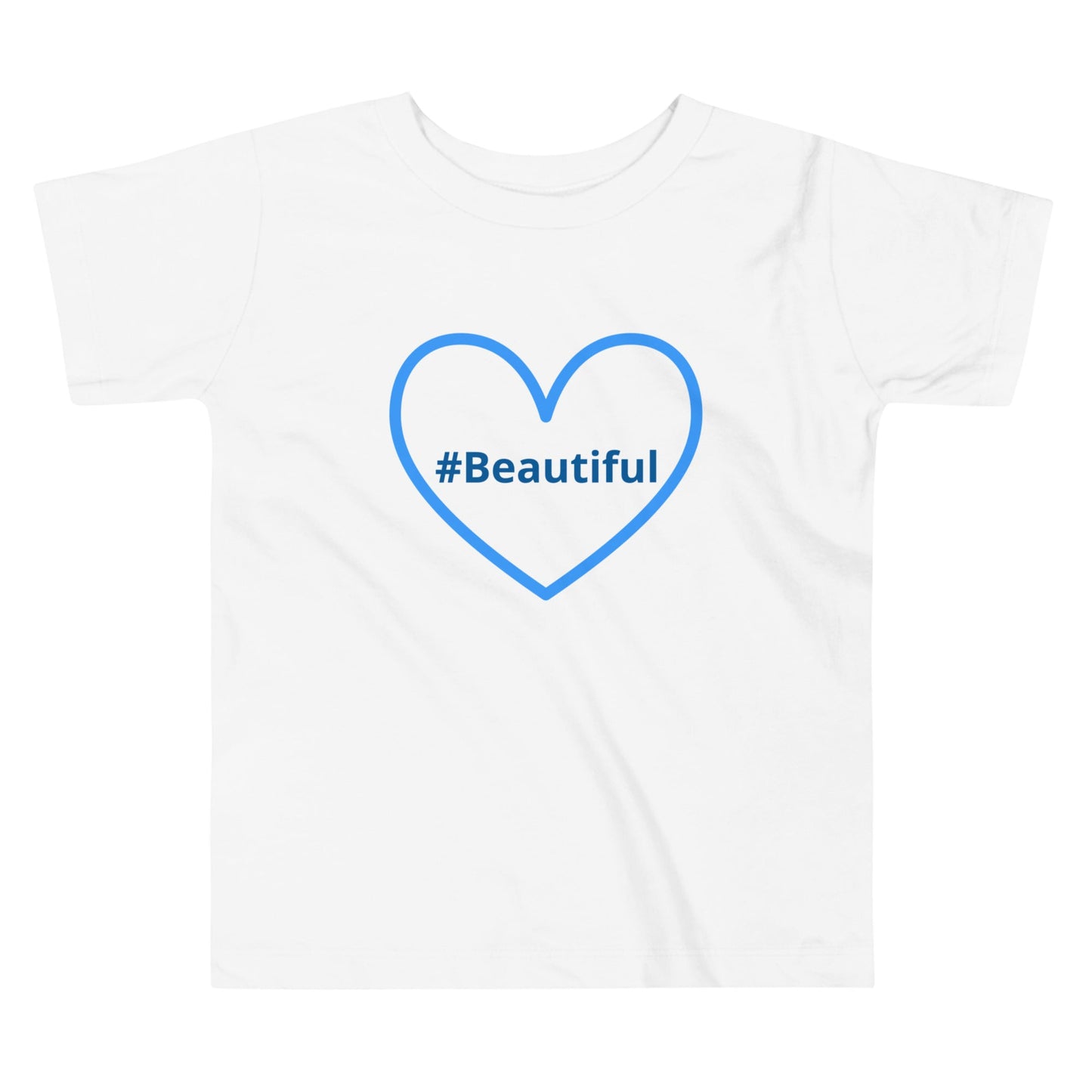 #Beautiful Blue Heart Toddler Short Sleeve Tee - Baby & Toddler Apparel - Discovery Co.