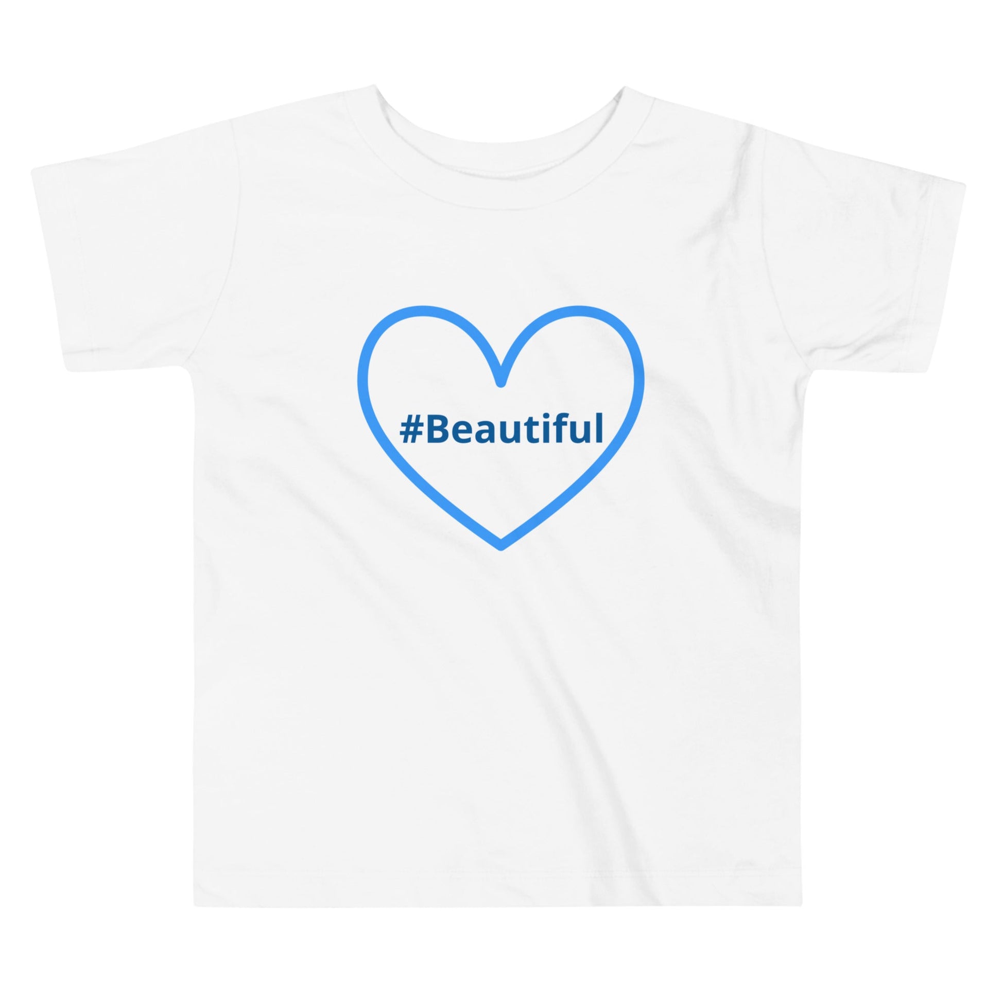 #Beautiful Blue Heart Toddler Short Sleeve Tee - Baby & Toddler Apparel - Discovery Co.