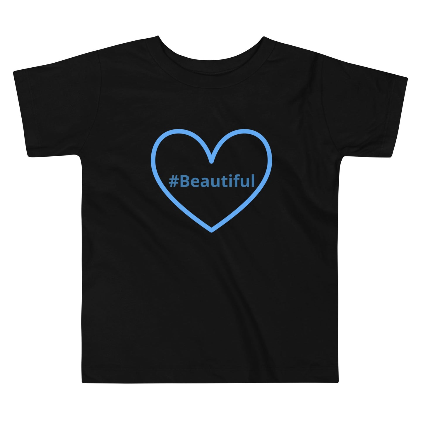 #Beautiful Blue Heart Toddler Short Sleeve Tee - Baby & Toddler Apparel - Discovery Co.