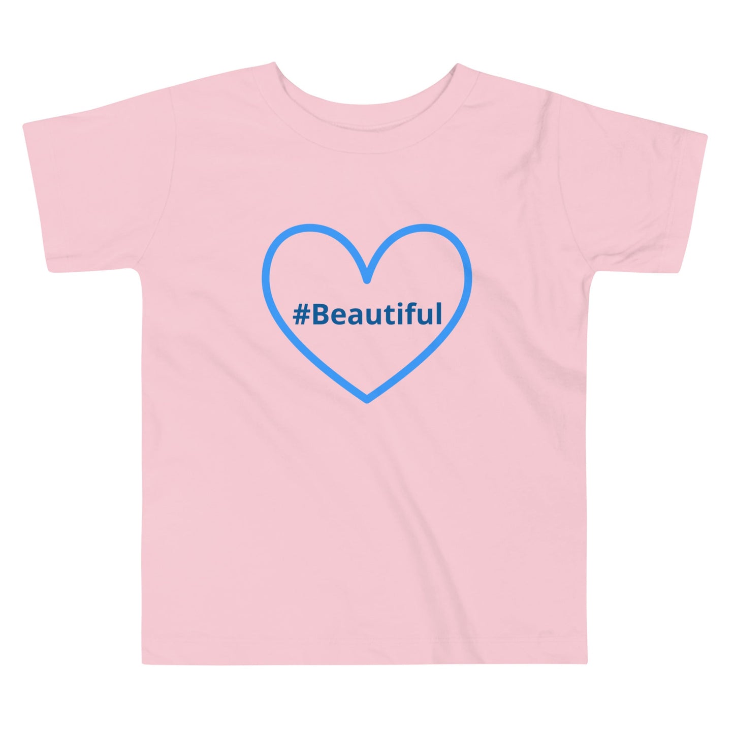 #Beautiful Blue Heart Toddler Short Sleeve Tee - Baby & Toddler Apparel - Discovery Co.