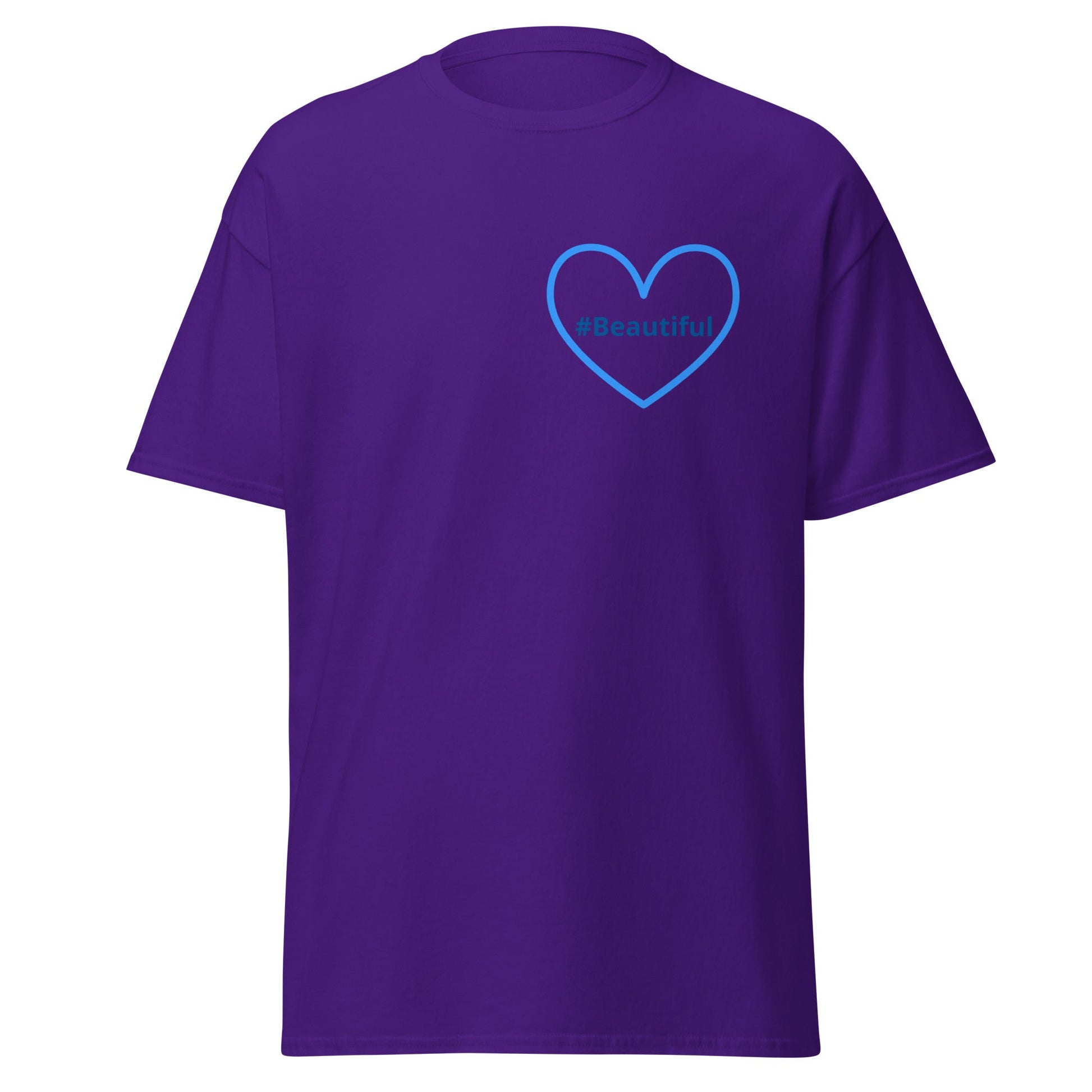 #Beautiful Blue Heart Unisex Classic Tee - Women's Shirts - Discovery Co.