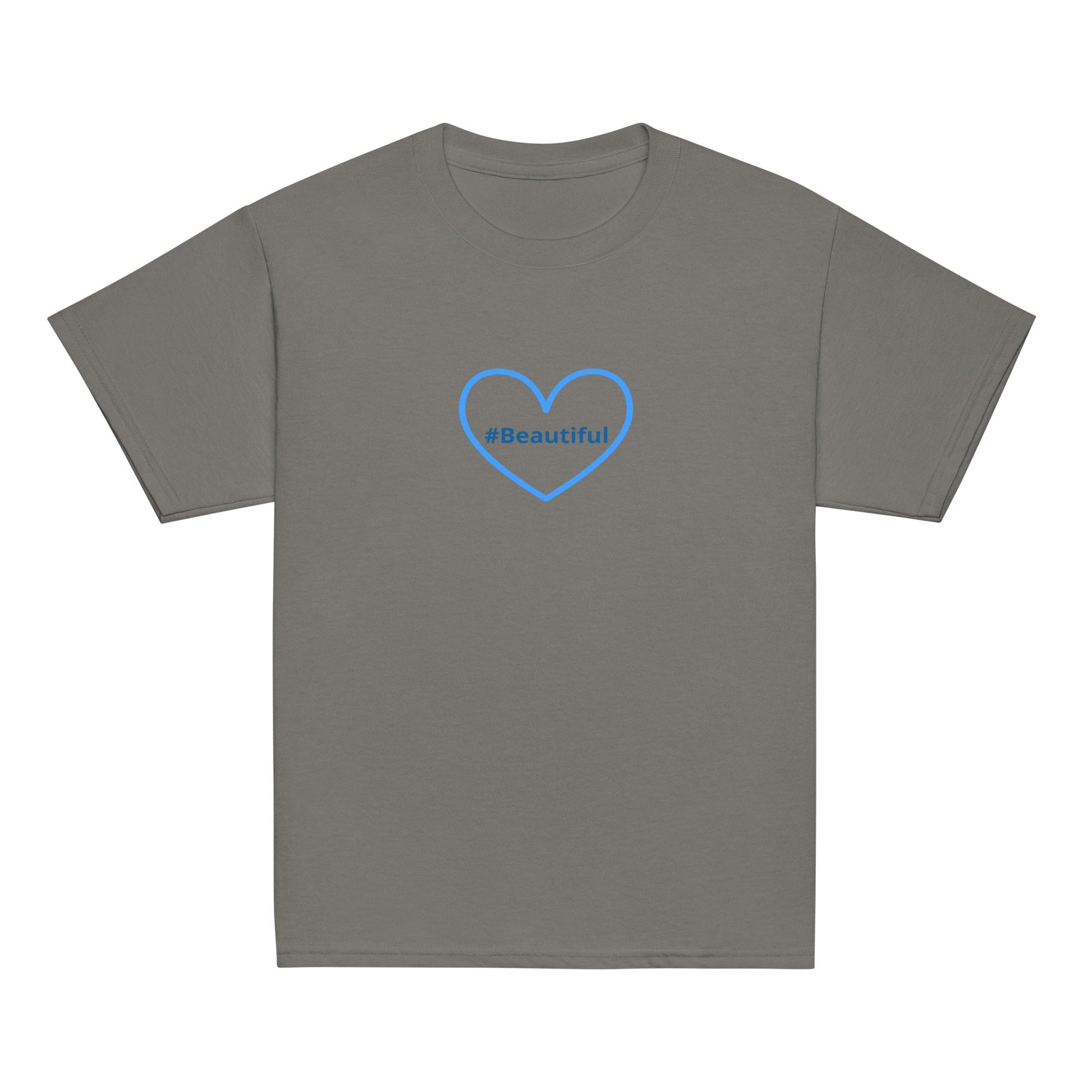 #Beautiful Blue Heart Youth Classic Tee - Kid's & Youth Apparel - Discovery Co.