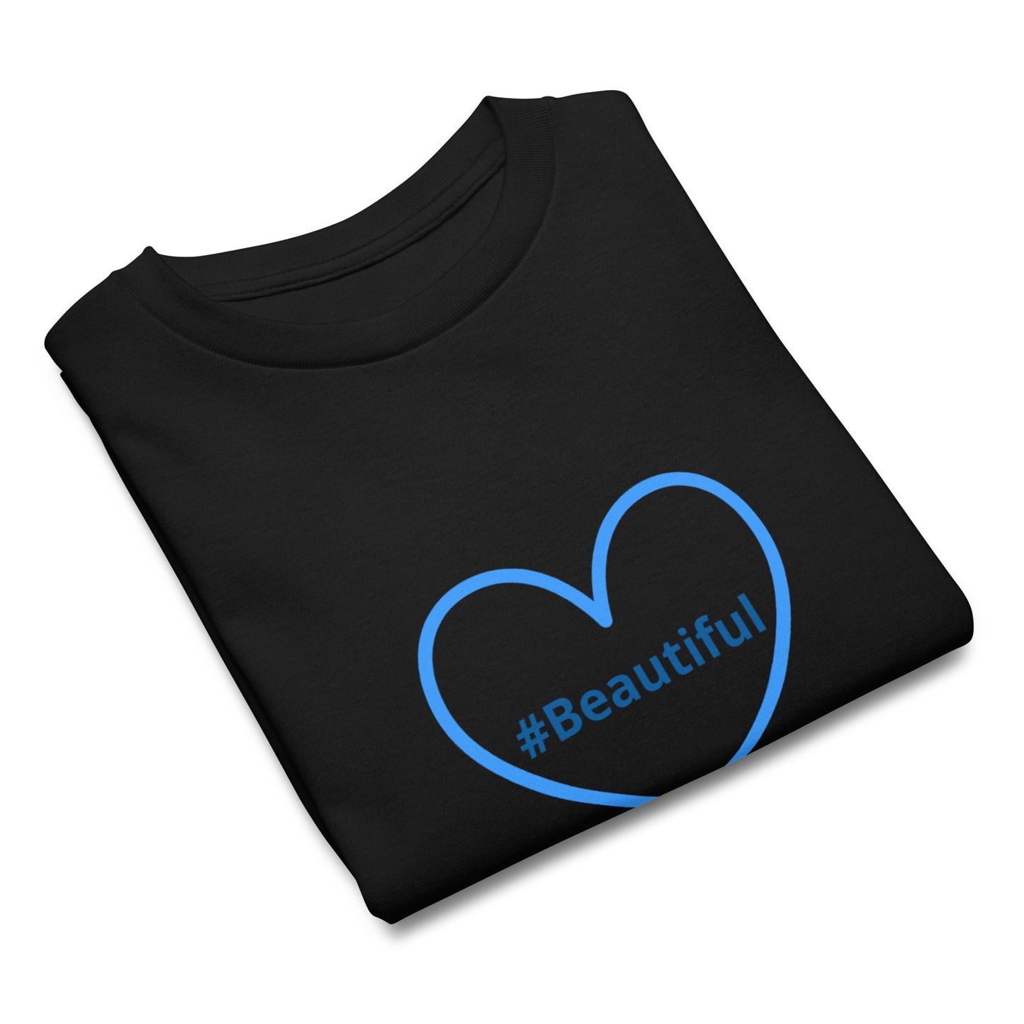 #Beautiful Blue Heart Youth Classic Tee - Kid's & Youth Apparel - Discovery Co.