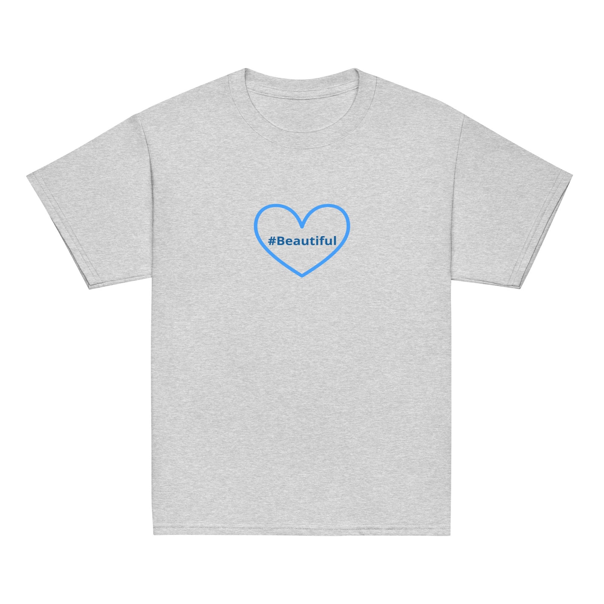 #Beautiful Blue Heart Youth Classic Tee - Kid's & Youth Apparel - Discovery Co.