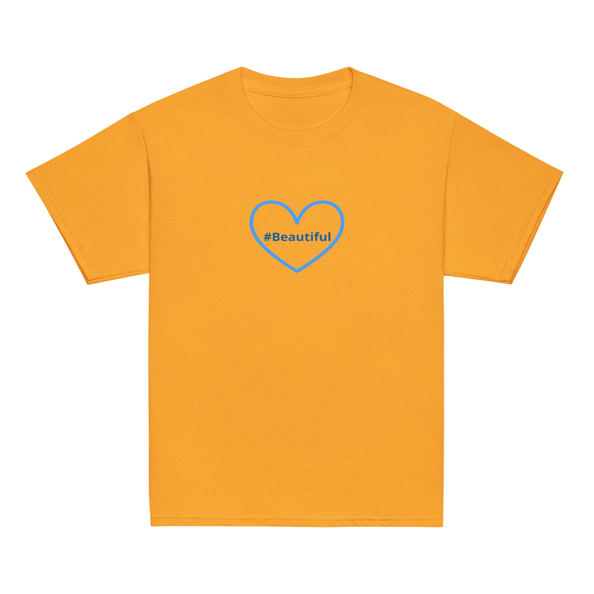 #Beautiful Blue Heart Youth Classic Tee - Kid's & Youth Apparel - Discovery Co.