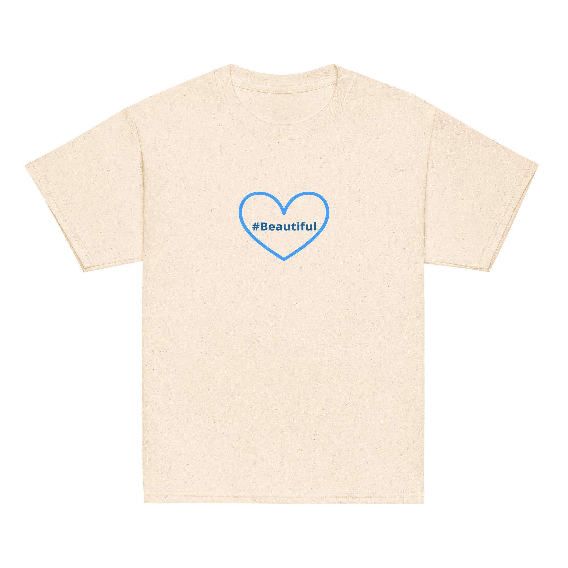 #Beautiful Blue Heart Youth Classic Tee - Kid's & Youth Apparel - Discovery Co.