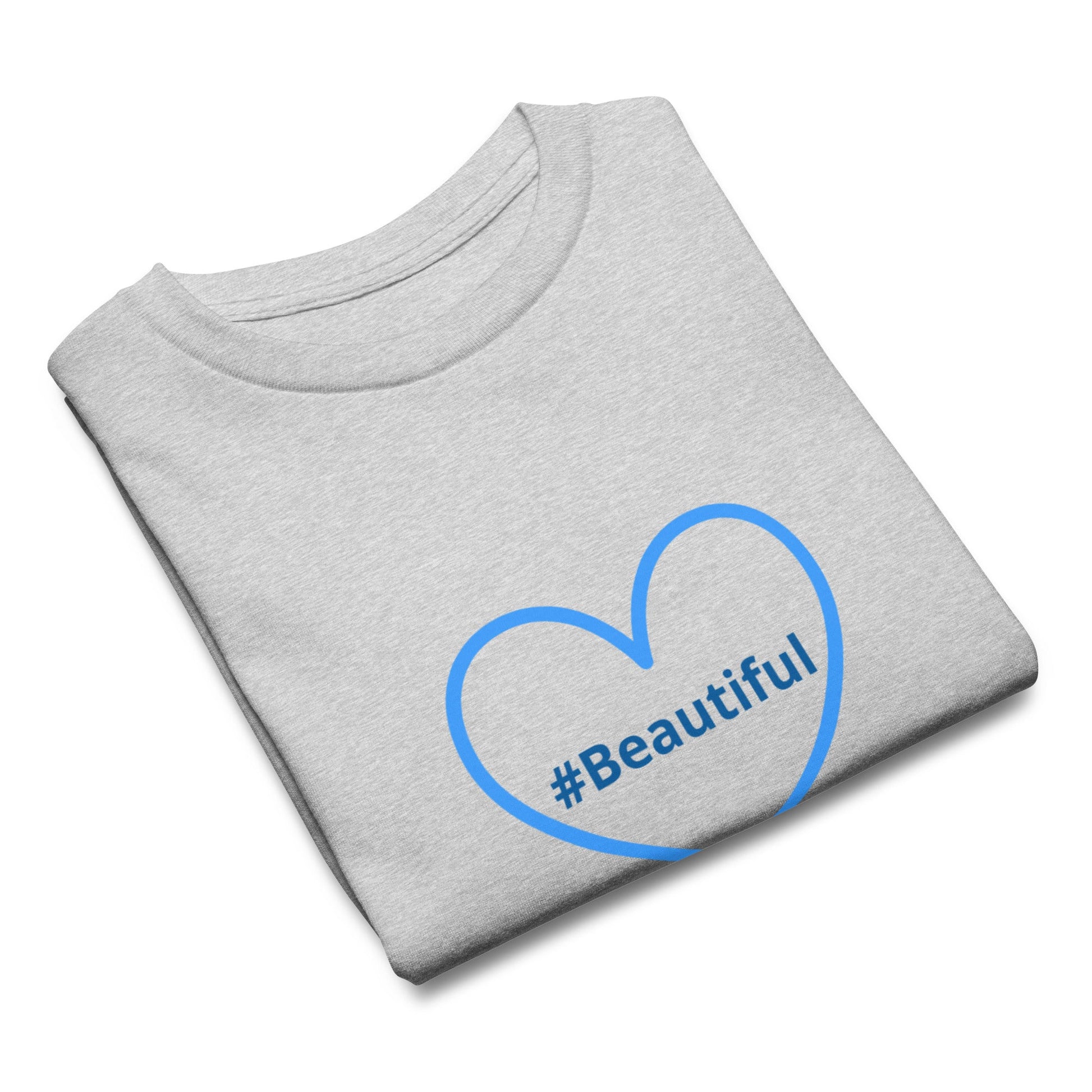 #Beautiful Blue Heart Youth Classic Tee - Kid's & Youth Apparel - Discovery Co.