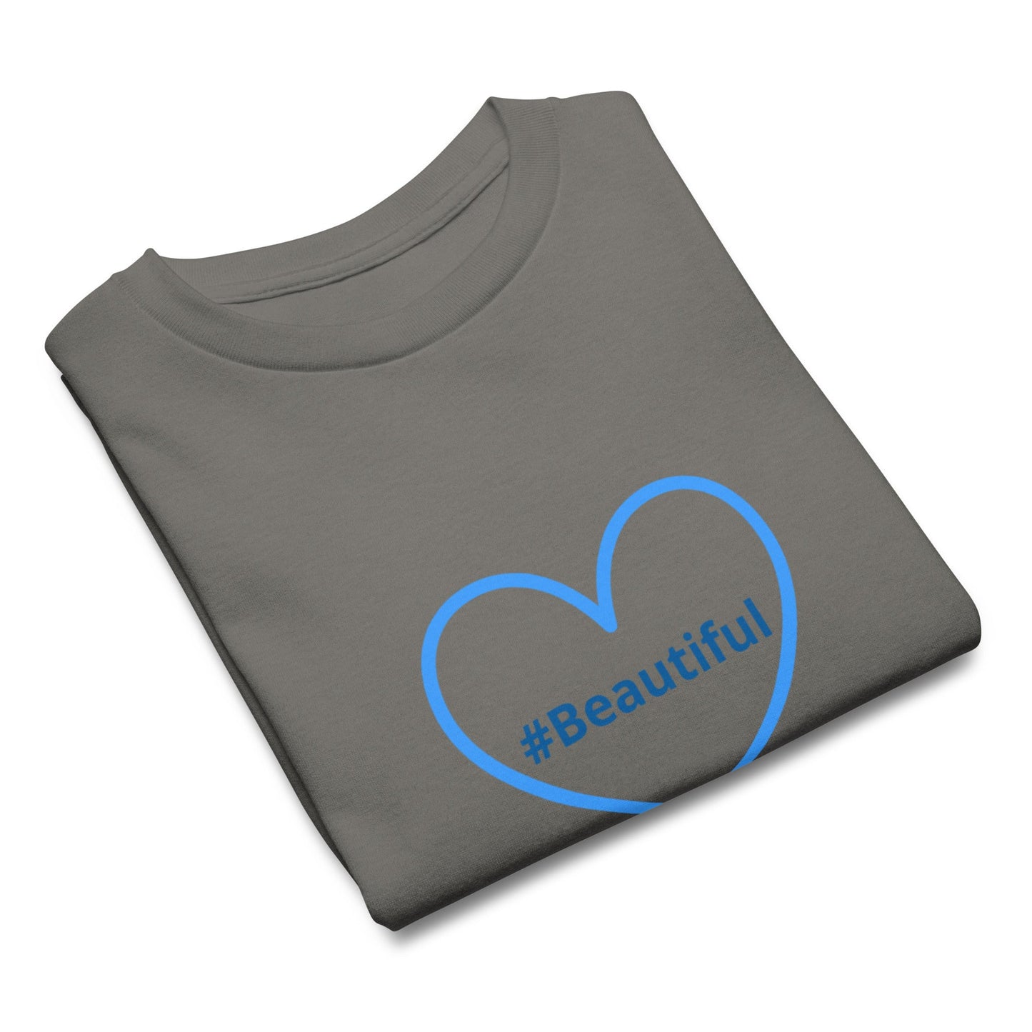 #Beautiful Blue Heart Youth Classic Tee - Kid's & Youth Apparel - Discovery Co.