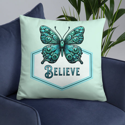 Believe - Butterfly Basic Pillow - Pillows - Discovery Co.
