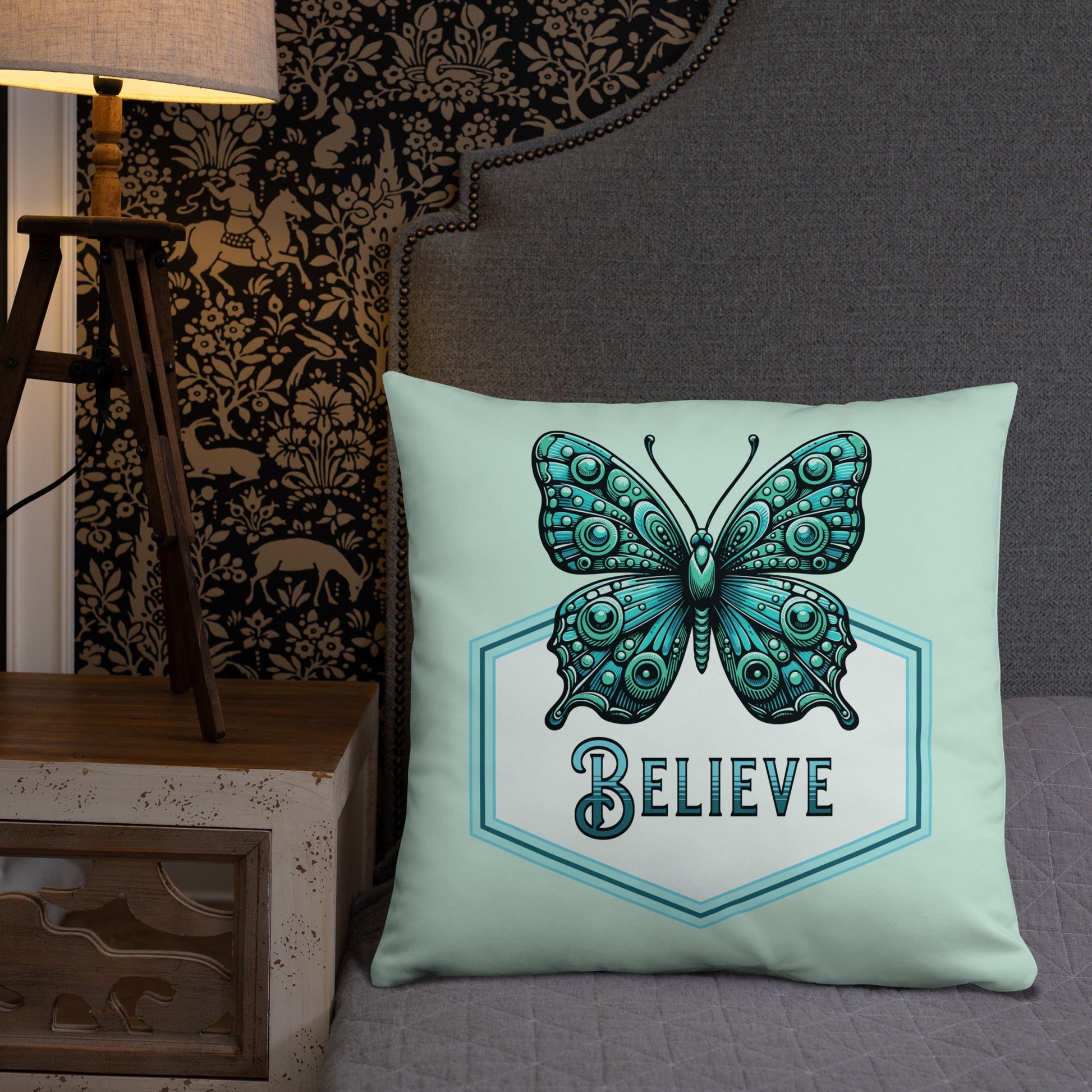 Believe - Butterfly Basic Pillow - Pillows - Discovery Co.