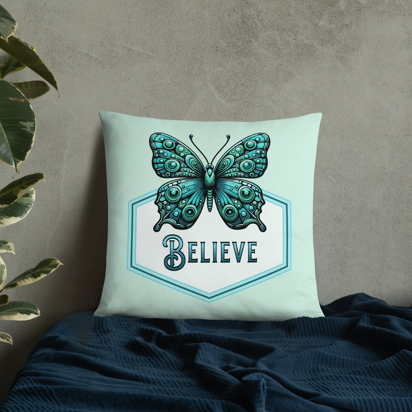 Believe - Butterfly Basic Pillow - Pillows - Discovery Co.