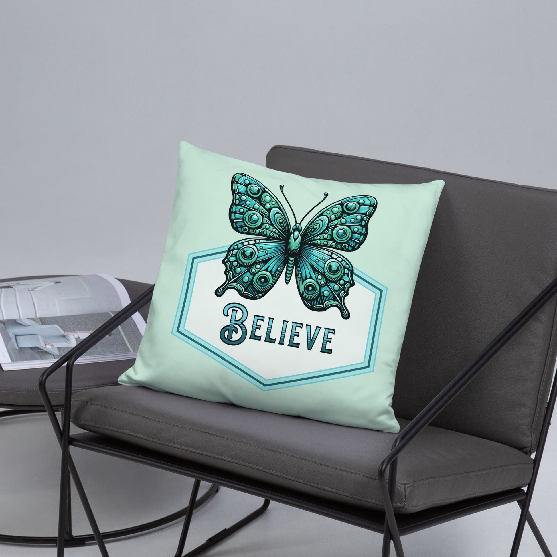 Believe - Butterfly Basic Pillow - Pillows - Discovery Co.