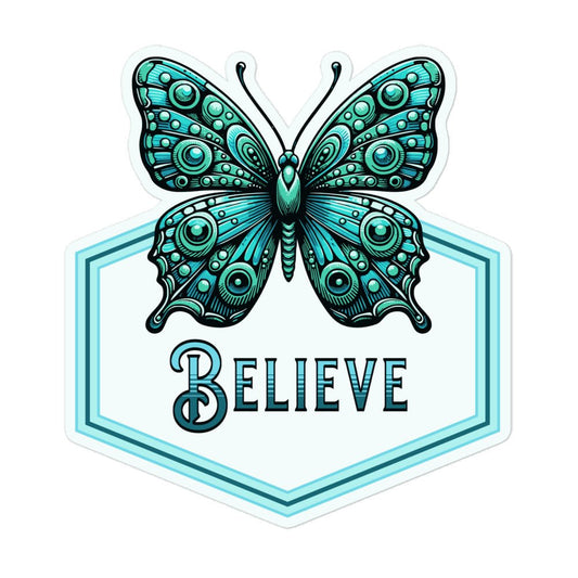 Believe - Butterfly Bubble - Free Stickers - Stickers - Discovery Co.